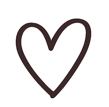 Hand-drawn heart outline