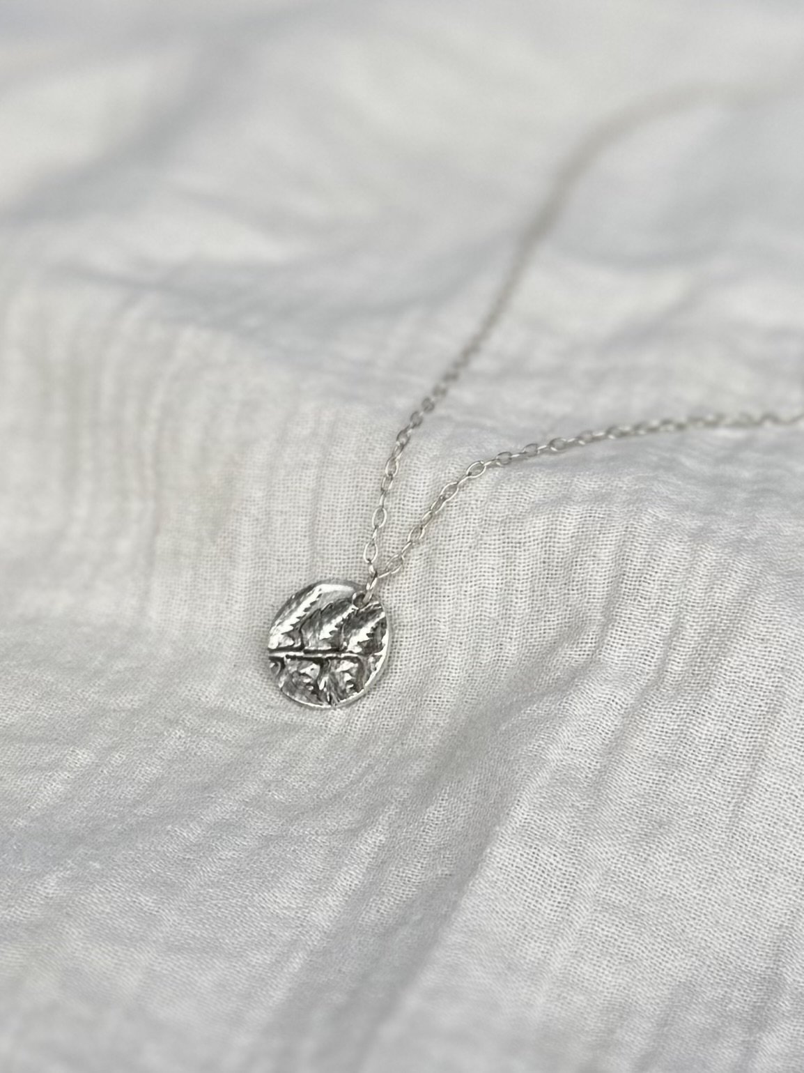 Fern leaf necklace