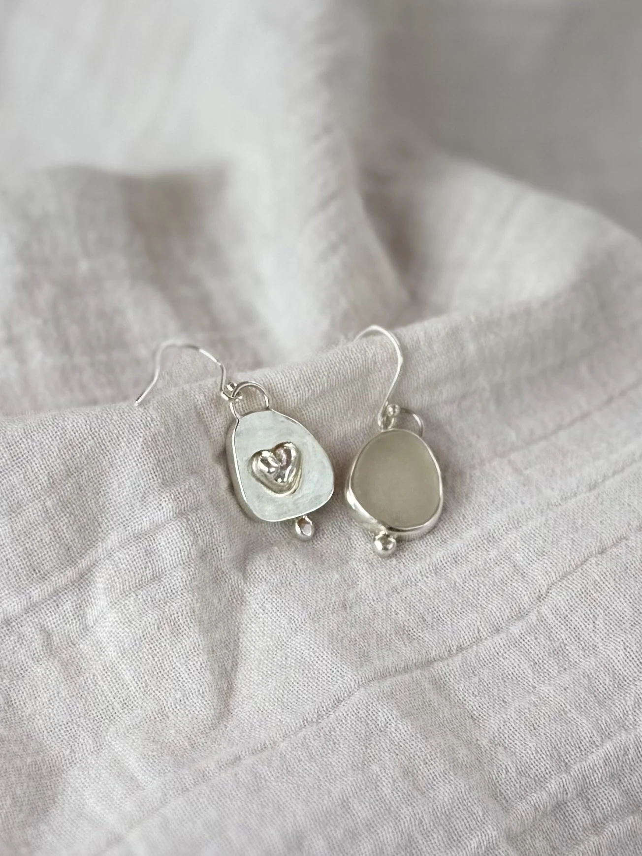 Sea glass earrings