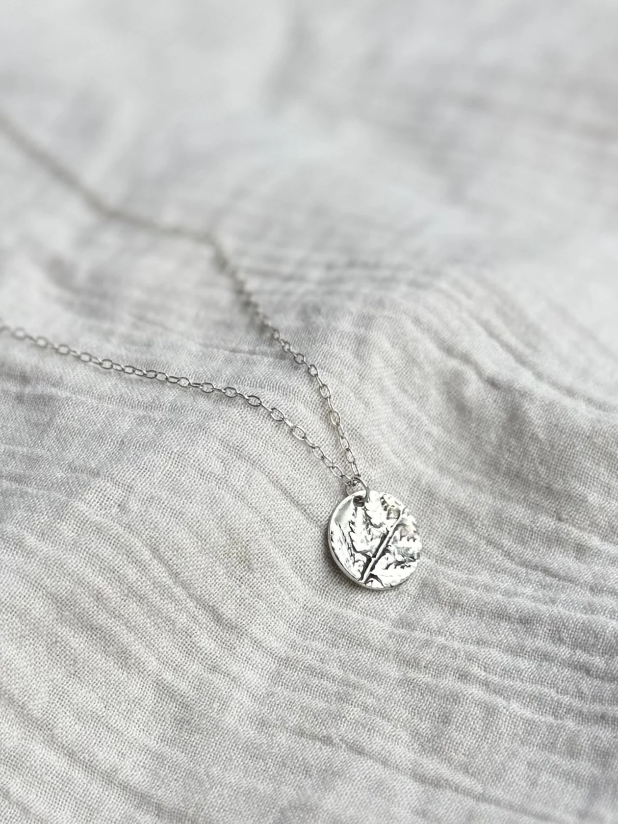 Fern Leaf Charm Necklace