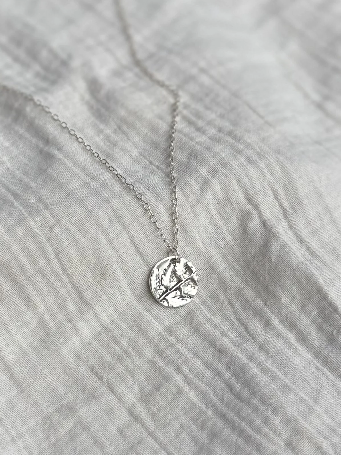 Fern leaf necklace