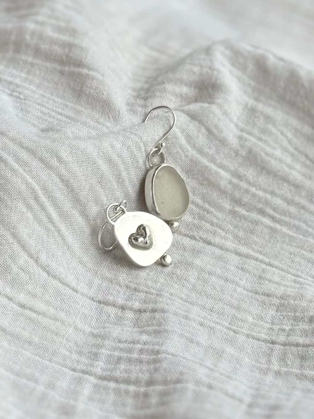 Sea glass earrings