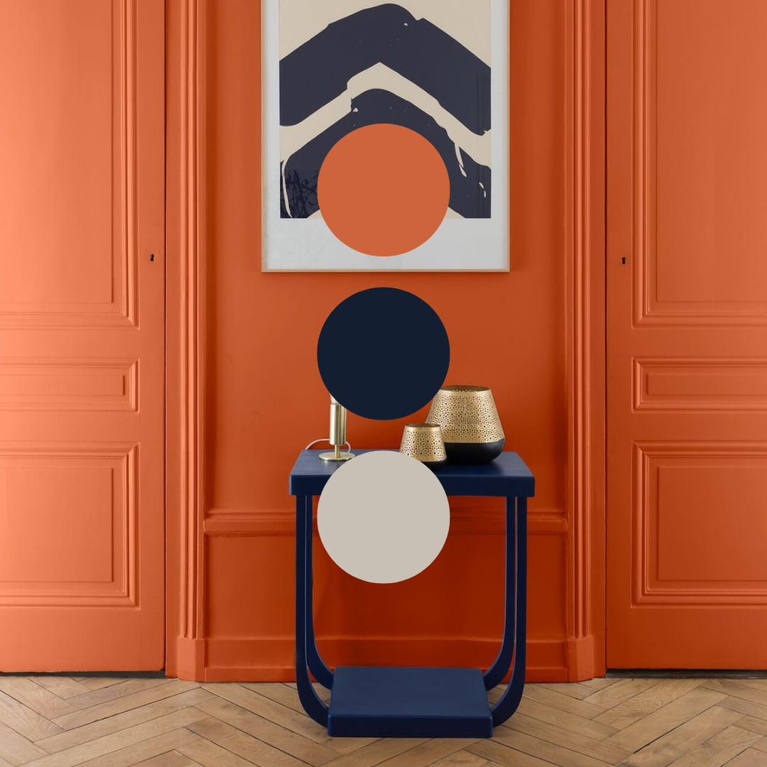 Pour une entrée ou une chambre — un contraste audacieux et lumineux, entre caractère et chaleur.