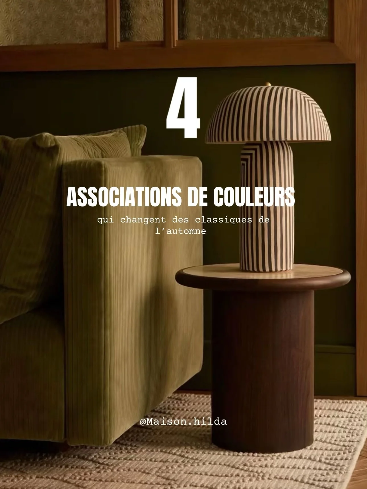 OUBLIEZ L&rsquo;ORANGE, VOICI LES COULEURS DE L&rsquo;AUTOMNE 🍂

 si cet automne, on osait d&rsquo;autres associations que les traditionnelles teintes orang&eacute;es ? 🍂

Bordeaux, vert olive, bleu p&eacute;trole, ocre, chocolat&hellip; Les couleu