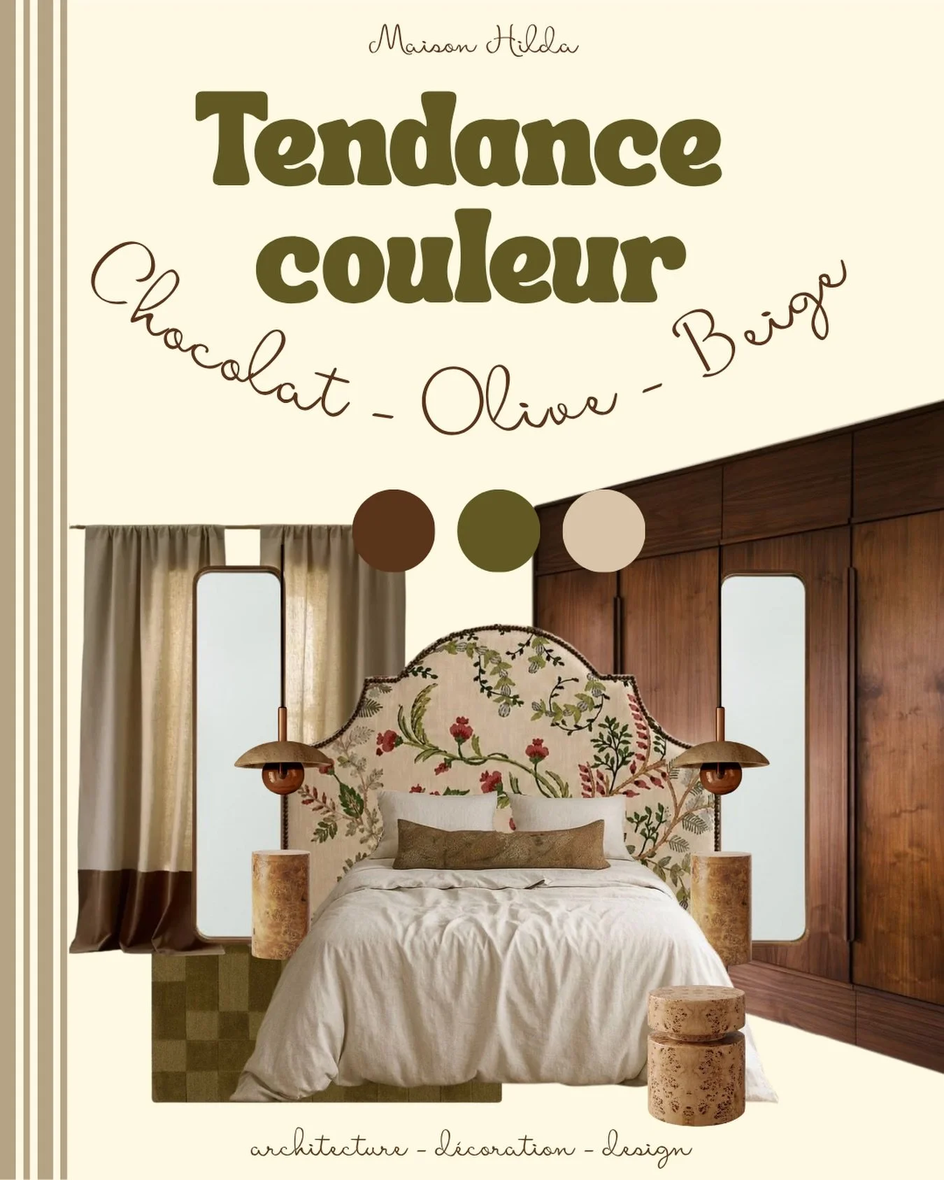 🍂 L&rsquo;automne s&rsquo;invite dans nos chambres.

Chocolat, vert olive et beige&hellip; Trois teintes chaleureuses et intemporelles qui s&rsquo;associent &agrave; merveille pour cr&eacute;er une atmosph&egrave;re douce, enveloppante et pleine de 