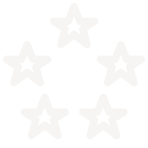 Six-star icons arranged in two rows with three stars each, with a star in the middle of the top row
