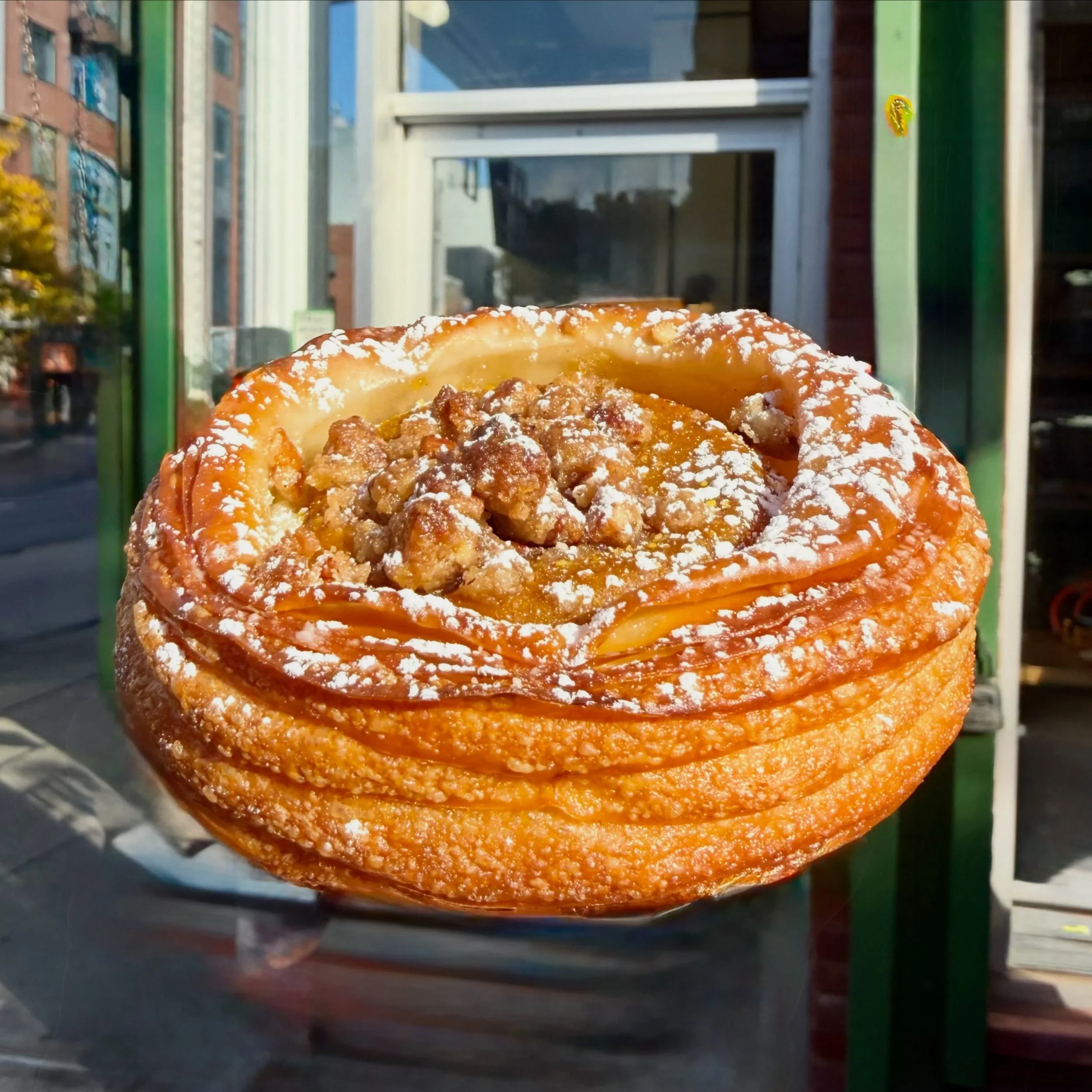 🎃PUMPKIN CROISSANT🎃

The air? CRISP. The leaves? FALLING. The croissants? PUMPKIN-ING. That&rsquo;s right, everyone&rsquo;s favorite pumpkin croissant is back and better than ever.

Flaky, buttery croissant dough filled with tangy cream cheese, cre