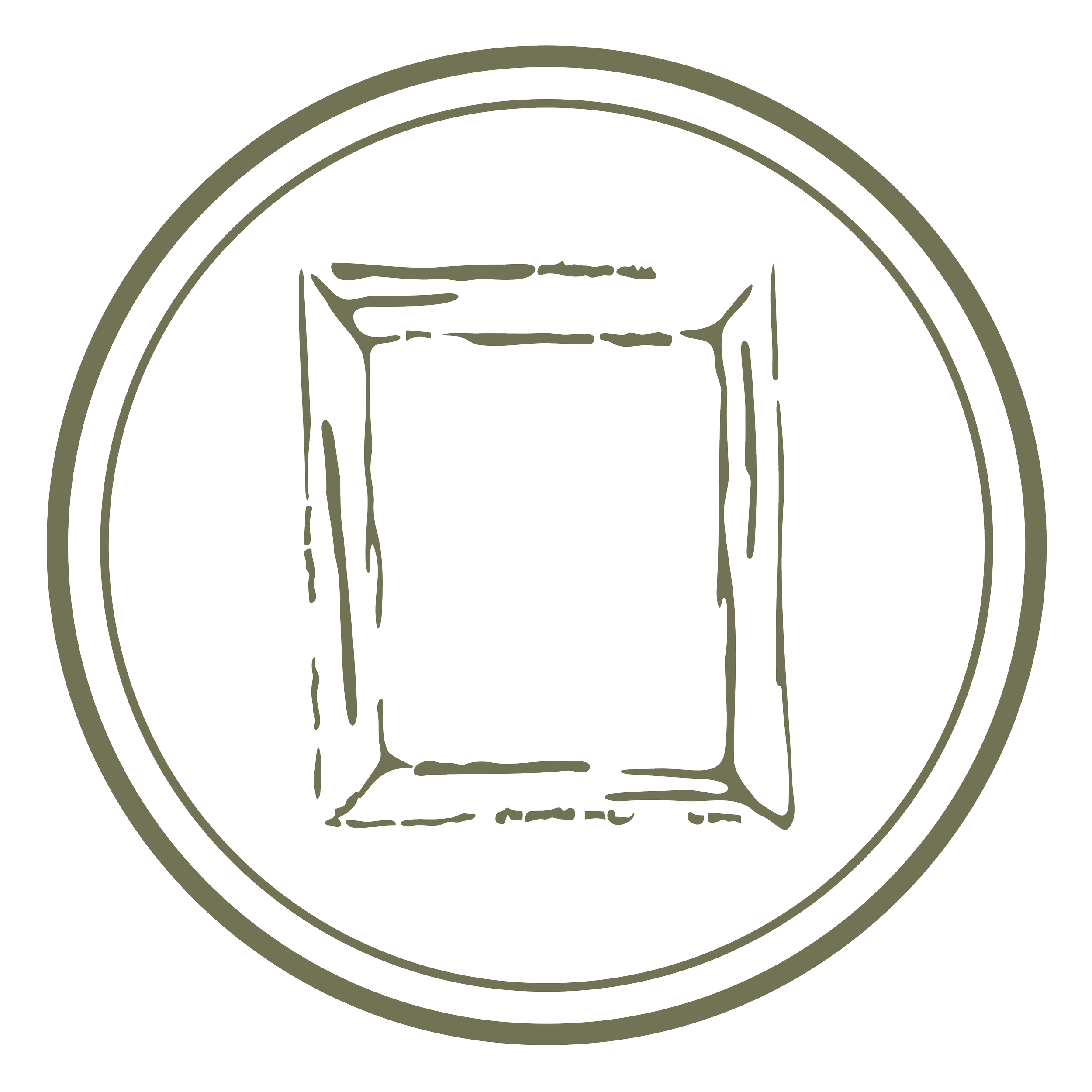 A simple, stylized logo with the words 'Summer Camp' inside a barn shape, surrounded by a circular design.