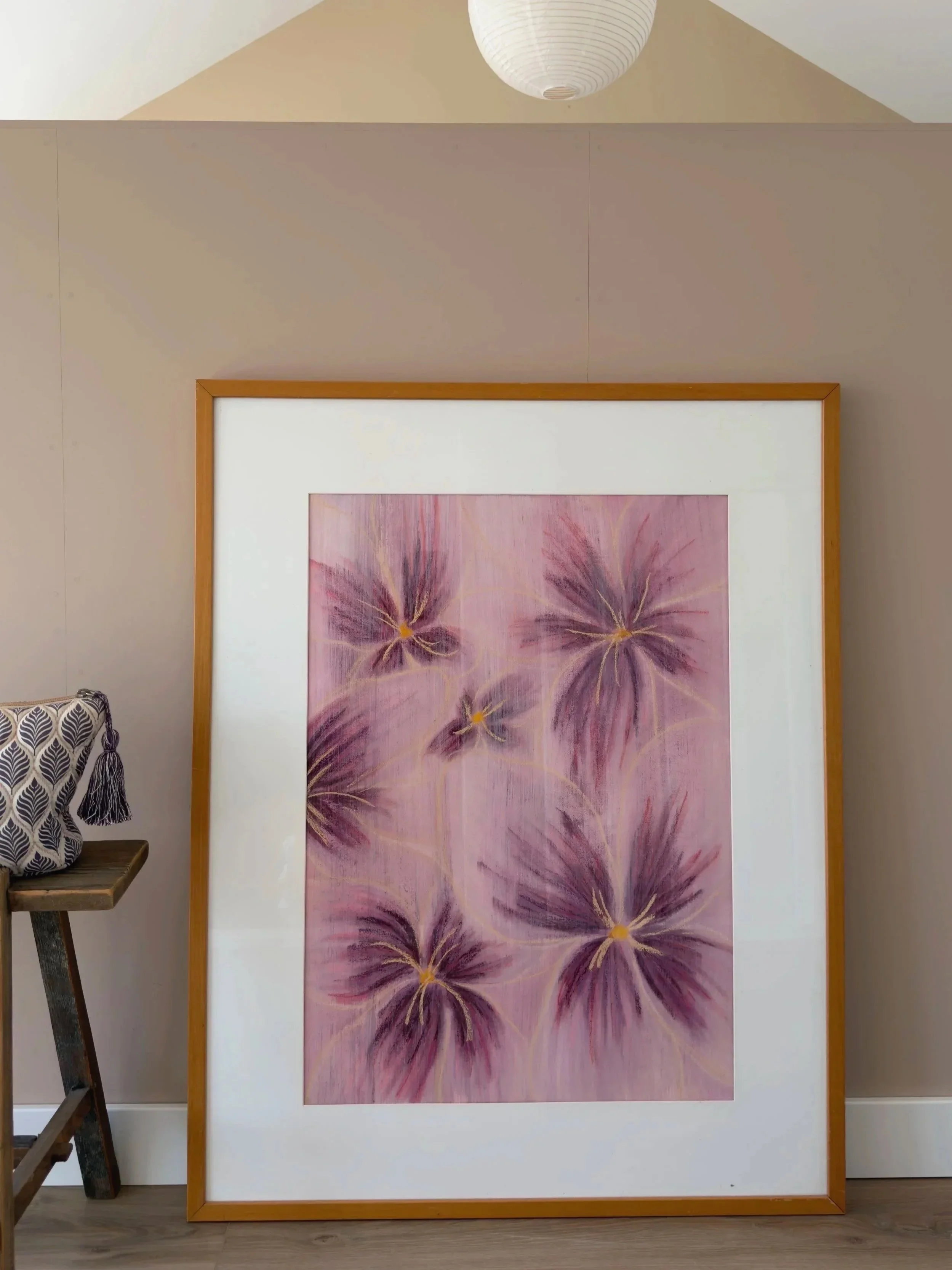 Mauve flowers - Sold