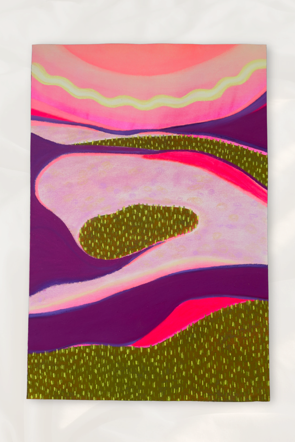 Lavender fields view