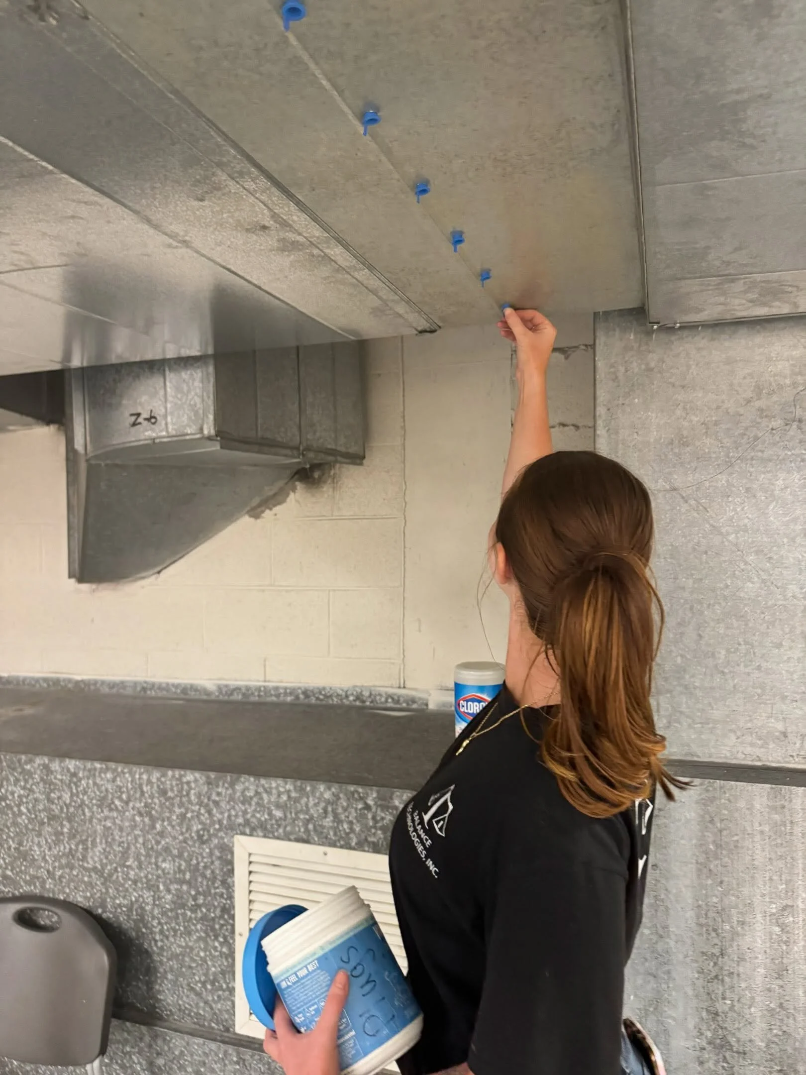 The finishing touch, PLUGS! Making sure everything is sealed up before we wrap up #airbalancing #mke