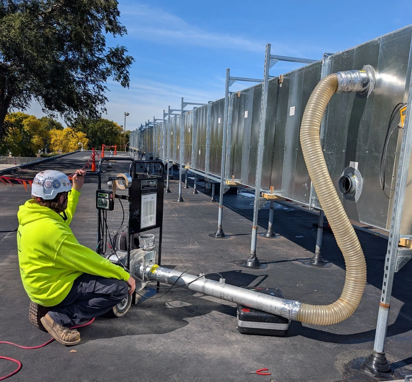 Certified duct leakage testing = confidence in your system.

Our certified testing helps verify ductwork is performing as designed, identifying leaks that can impact airflow, efficiency, and system performance.

📋 Accurate testing
🔍 Find the leaks
