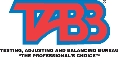 The logo of TABB, Testing, Adjusting, and Balancing Bureau, with a tagline "The Professional's Choice".