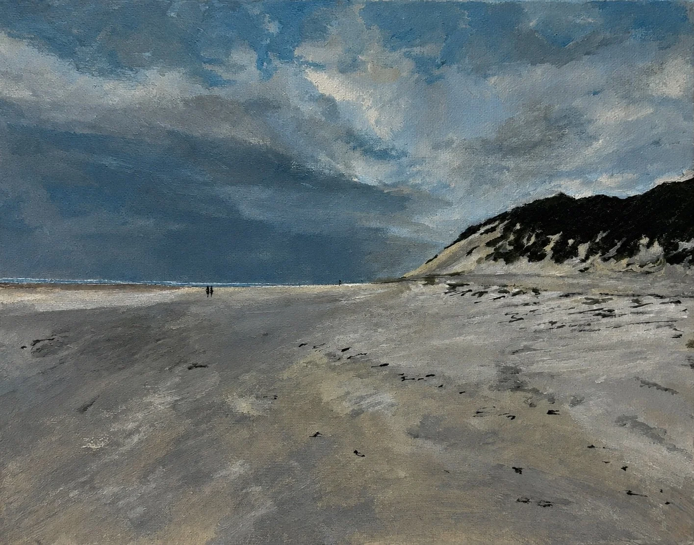 Bamburgh, July 2026. Acrylic on canvas 11x 14"