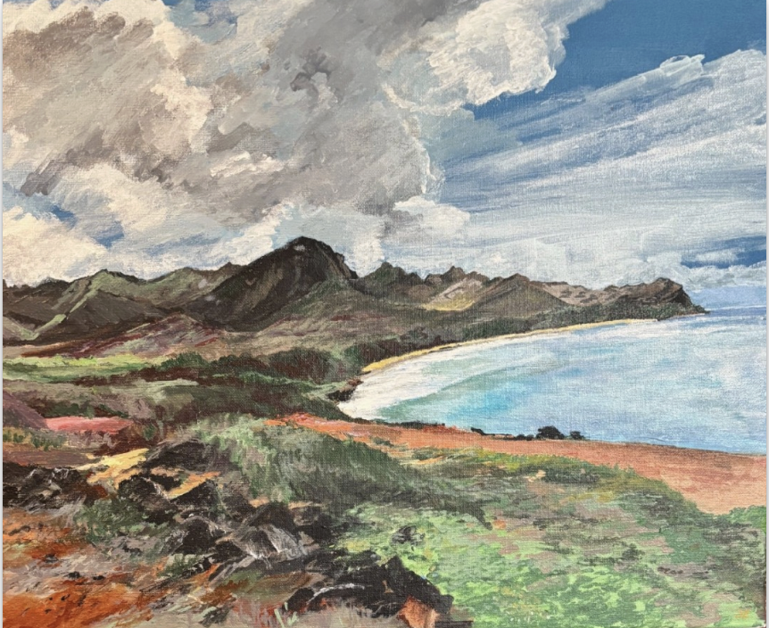 Kauai Hike in the Fall, 2025, Acrylic on canvas, 16 x 20"