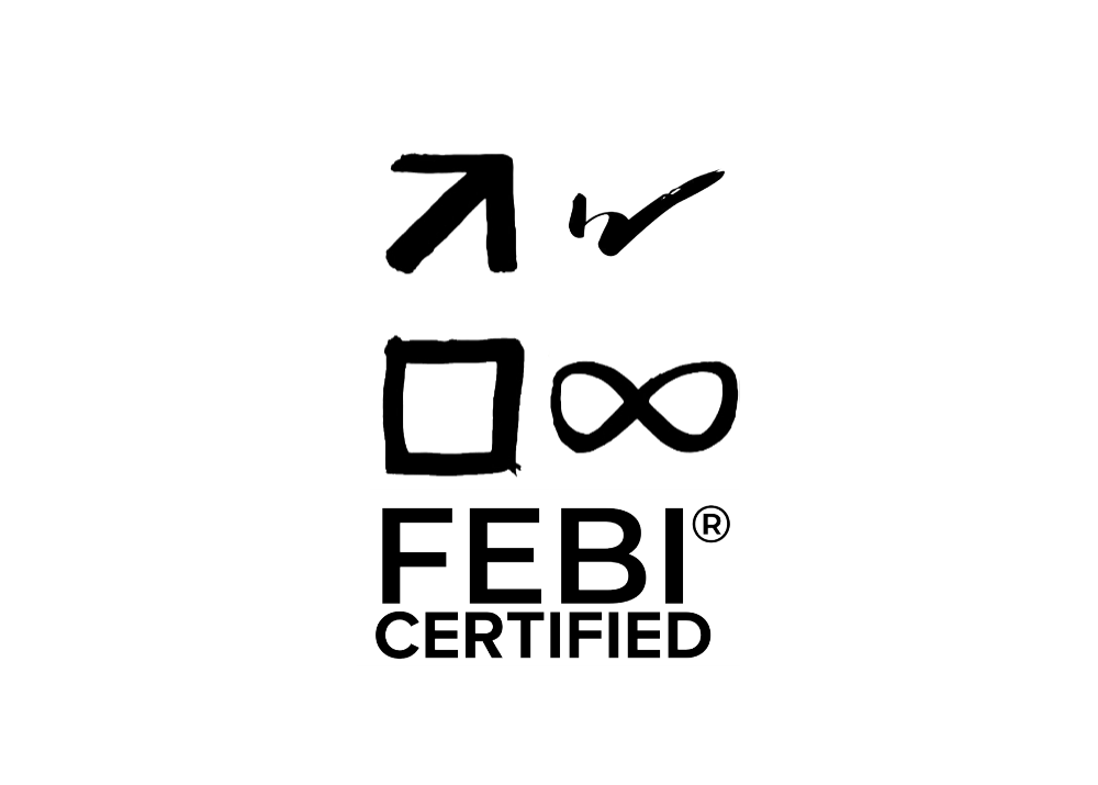 An black FEBI Certified logo.