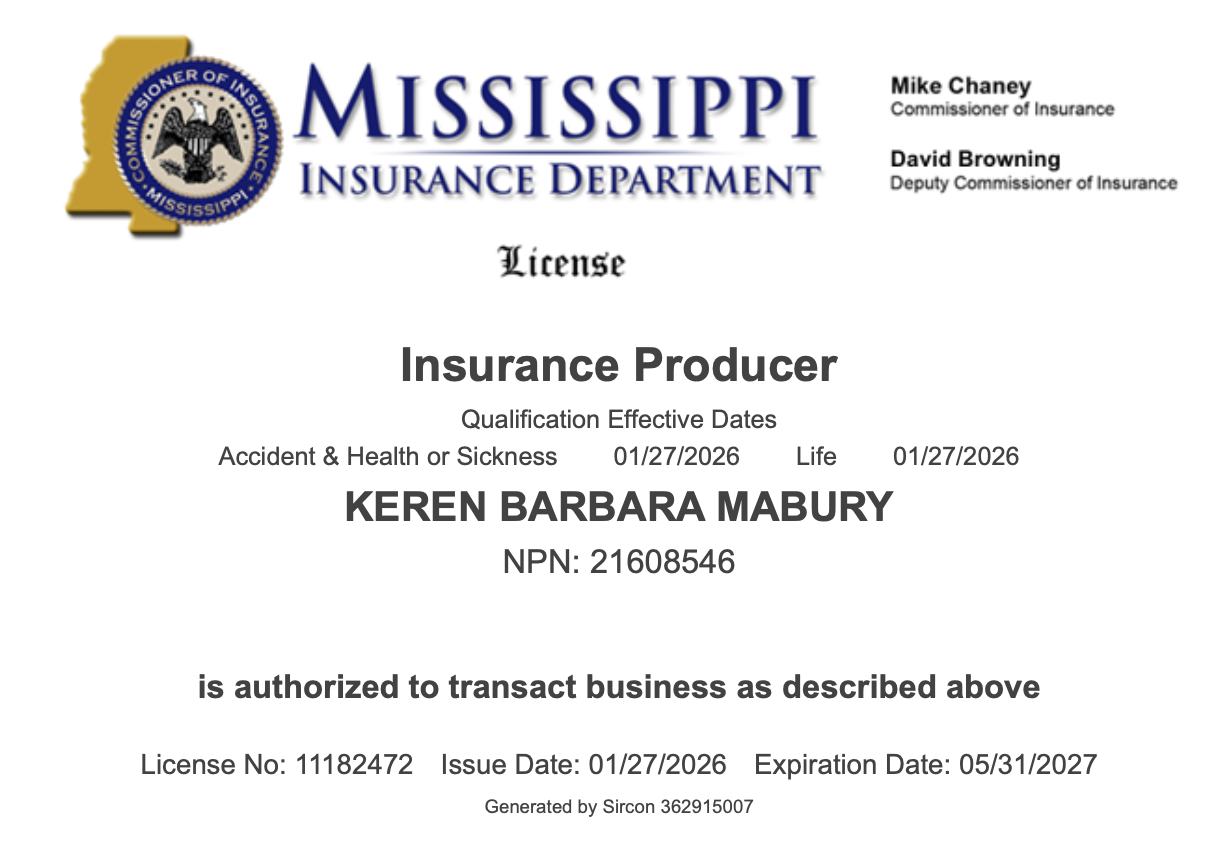 Mississippi License
