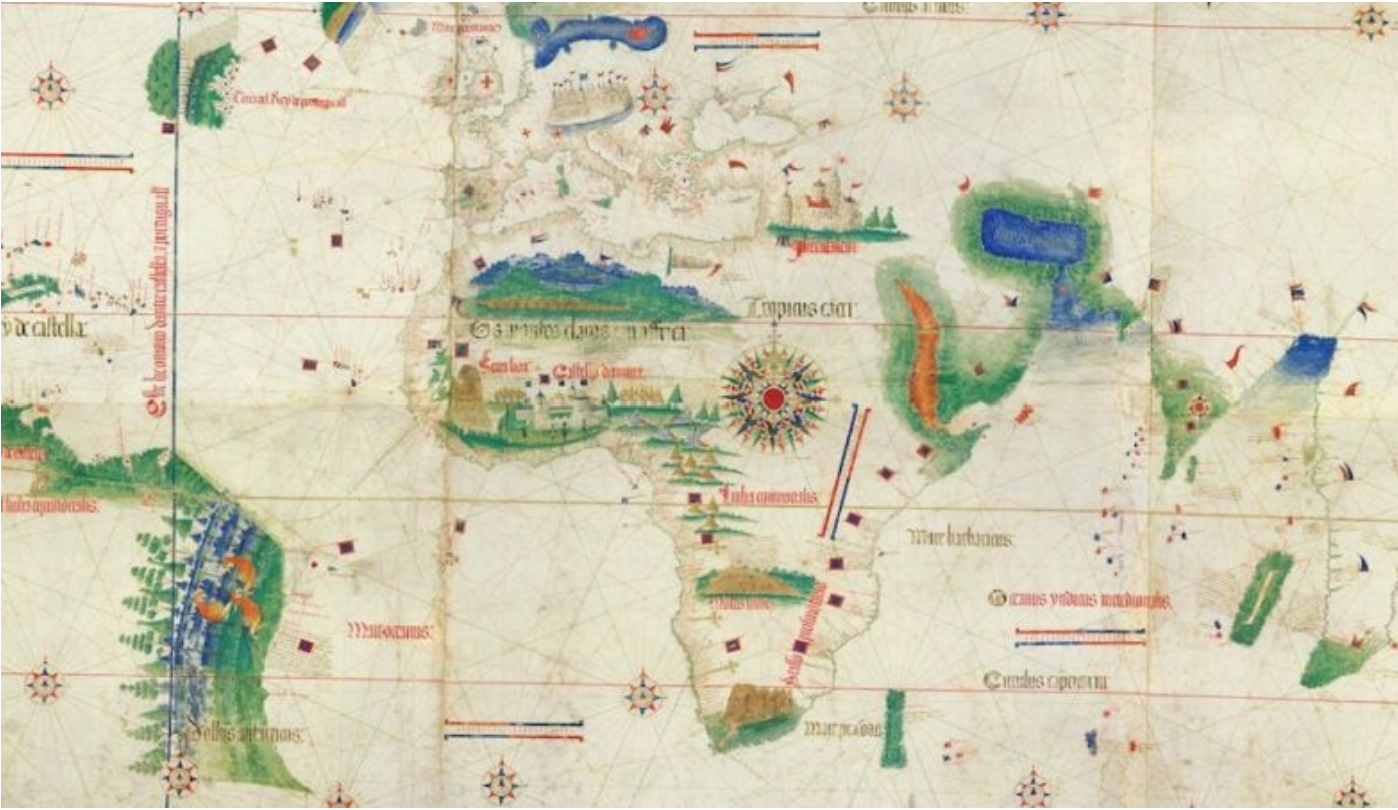 The first truly global map was born from the Portuguese Age of Exploration.
