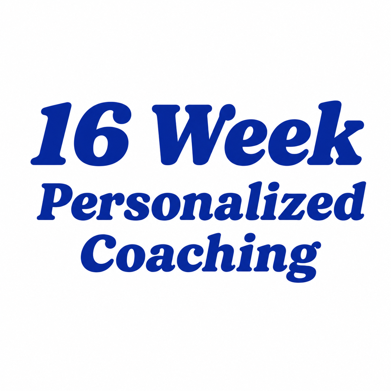 16 Week 1:1 Coaching