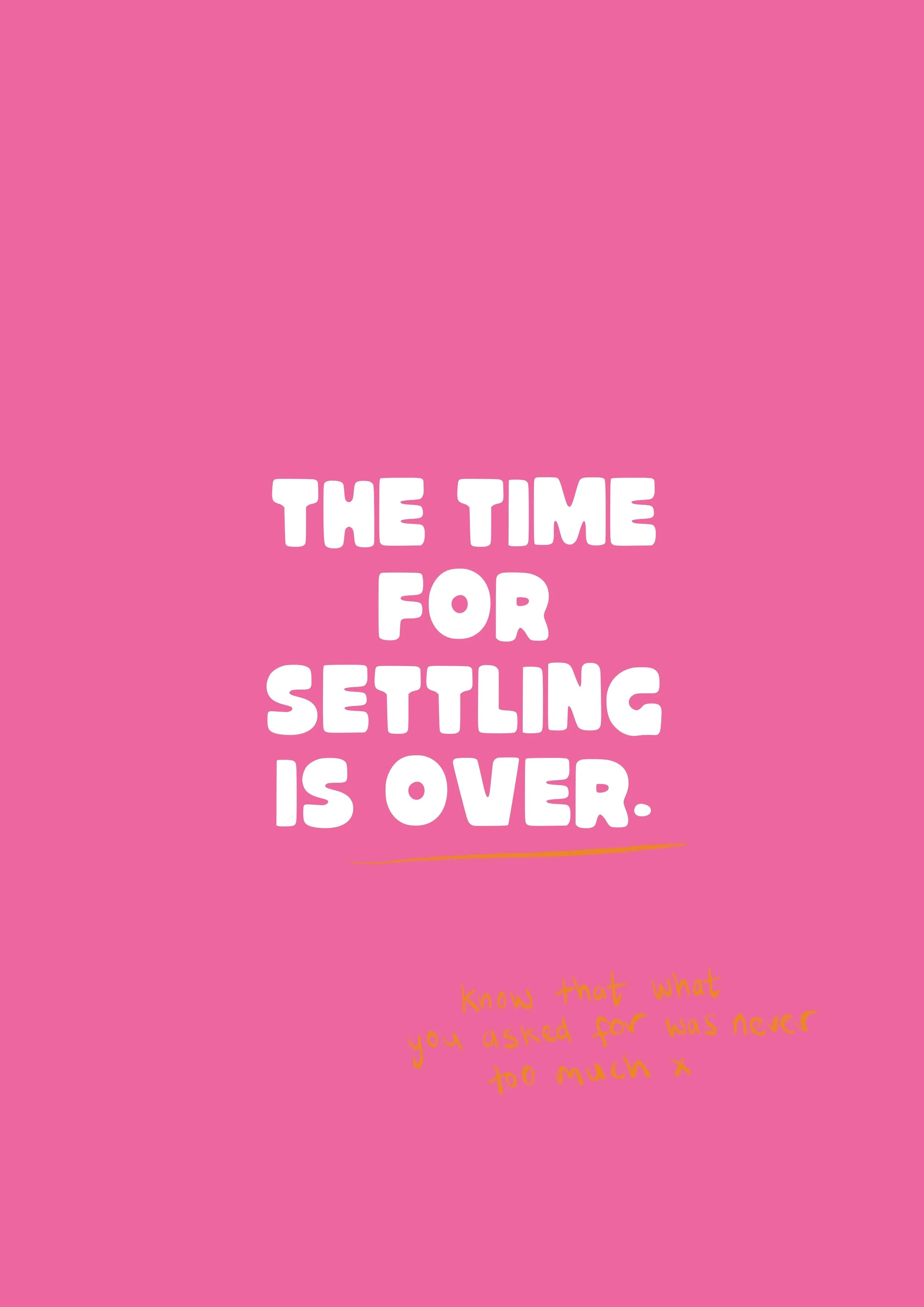 Settling A4 Digital Download