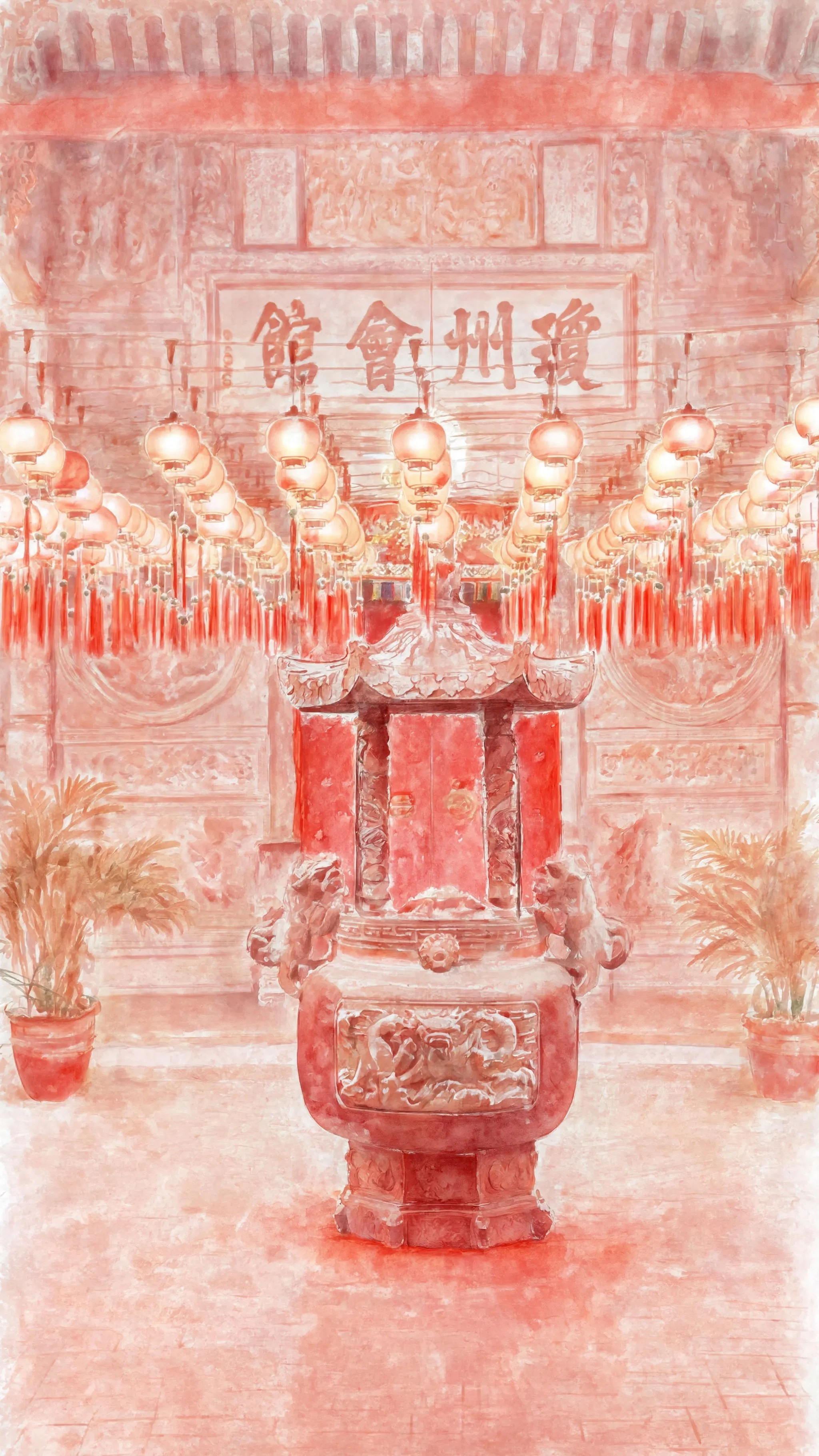 Temple Interior _ Censer _ Watercolour.jpeg