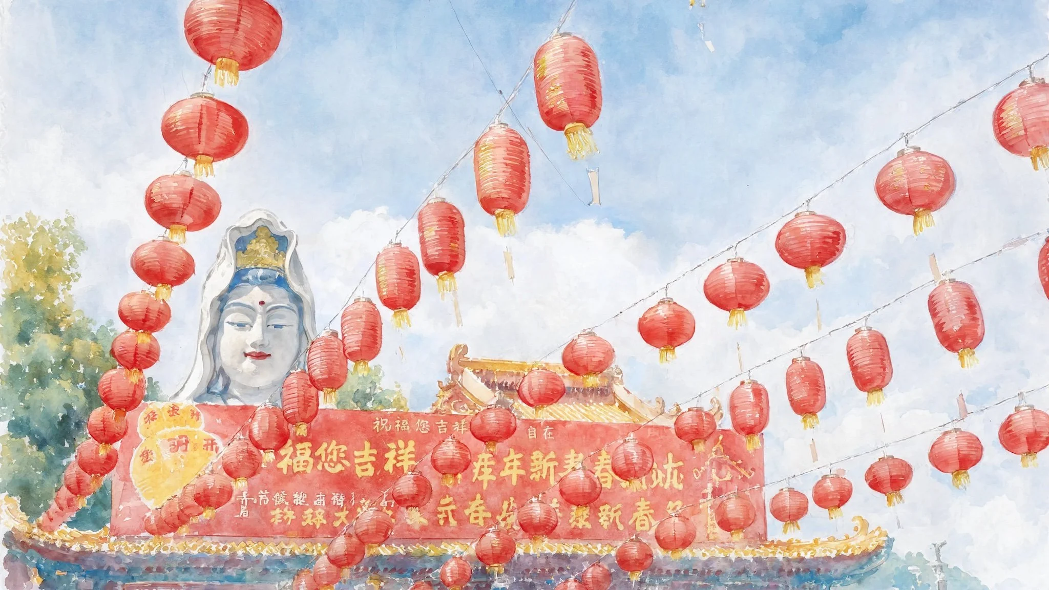 Temple Lanterns _ Sky _ Watercolour.jpeg