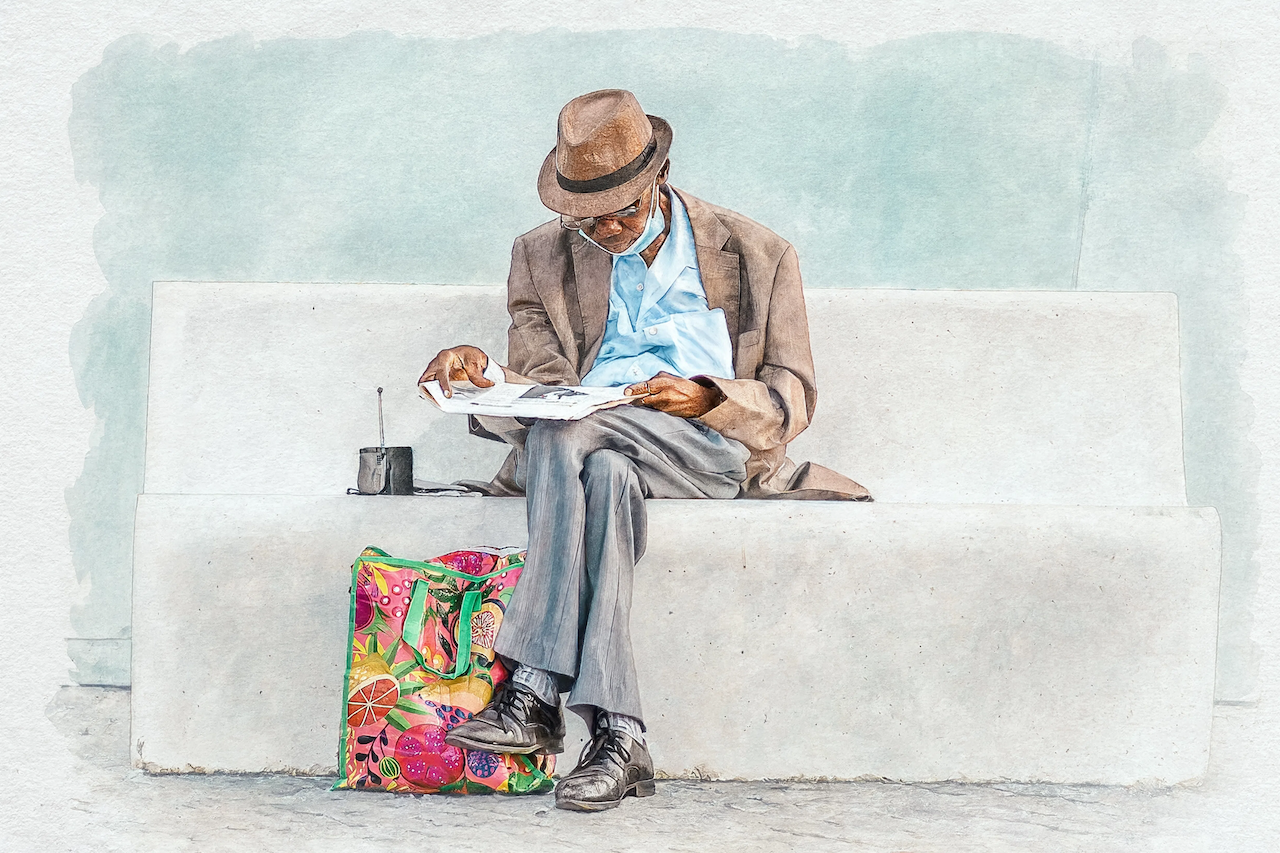 Man Reading on Bench Wash.png