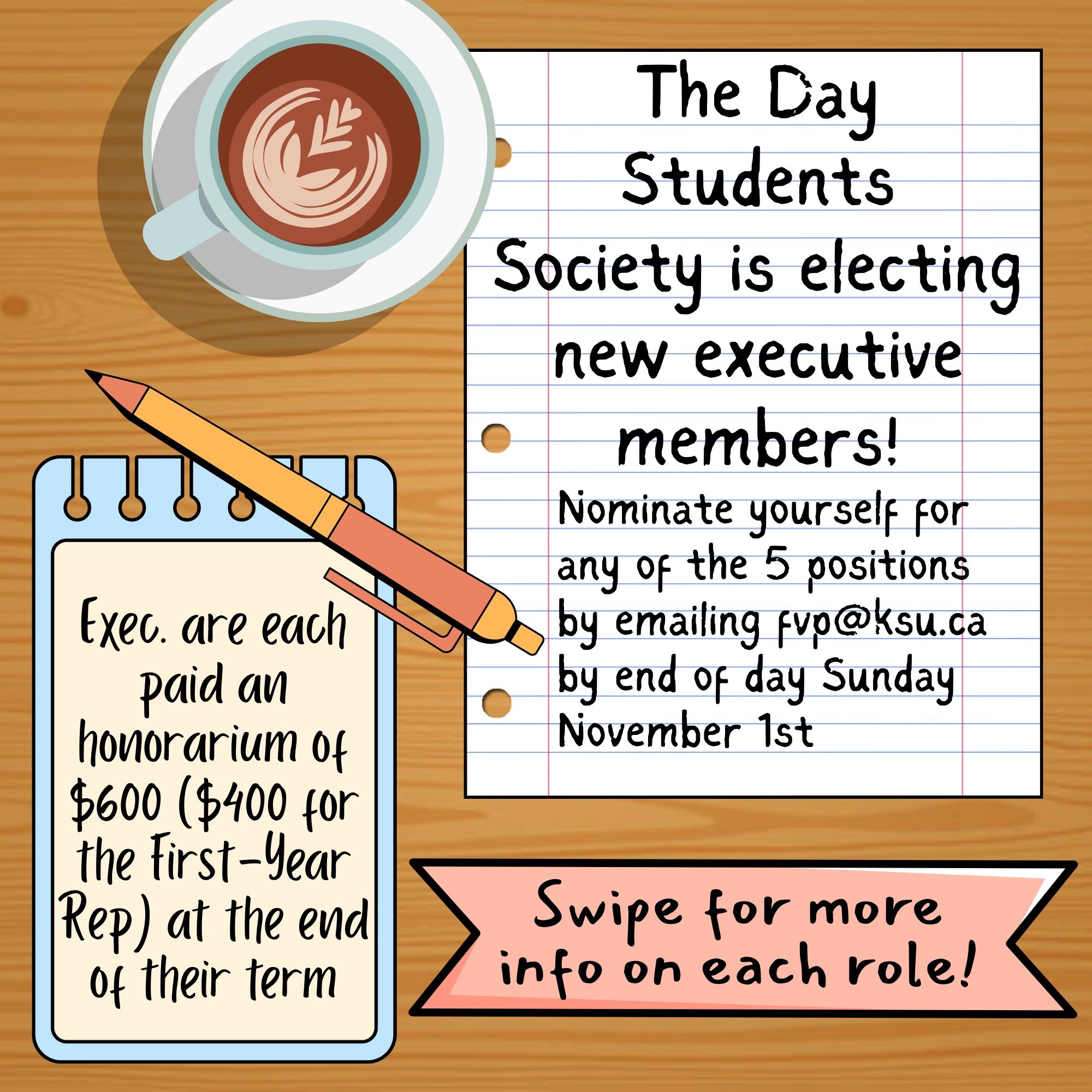 Rumour has it&hellip; the Day Students&rsquo; Society is having a comeback 💥🌟🎉 Interested in being an executive member? Want to contribute to fun events, community-building &amp; advocacy for Day Students* at King&rsquo;s? Check out the position d