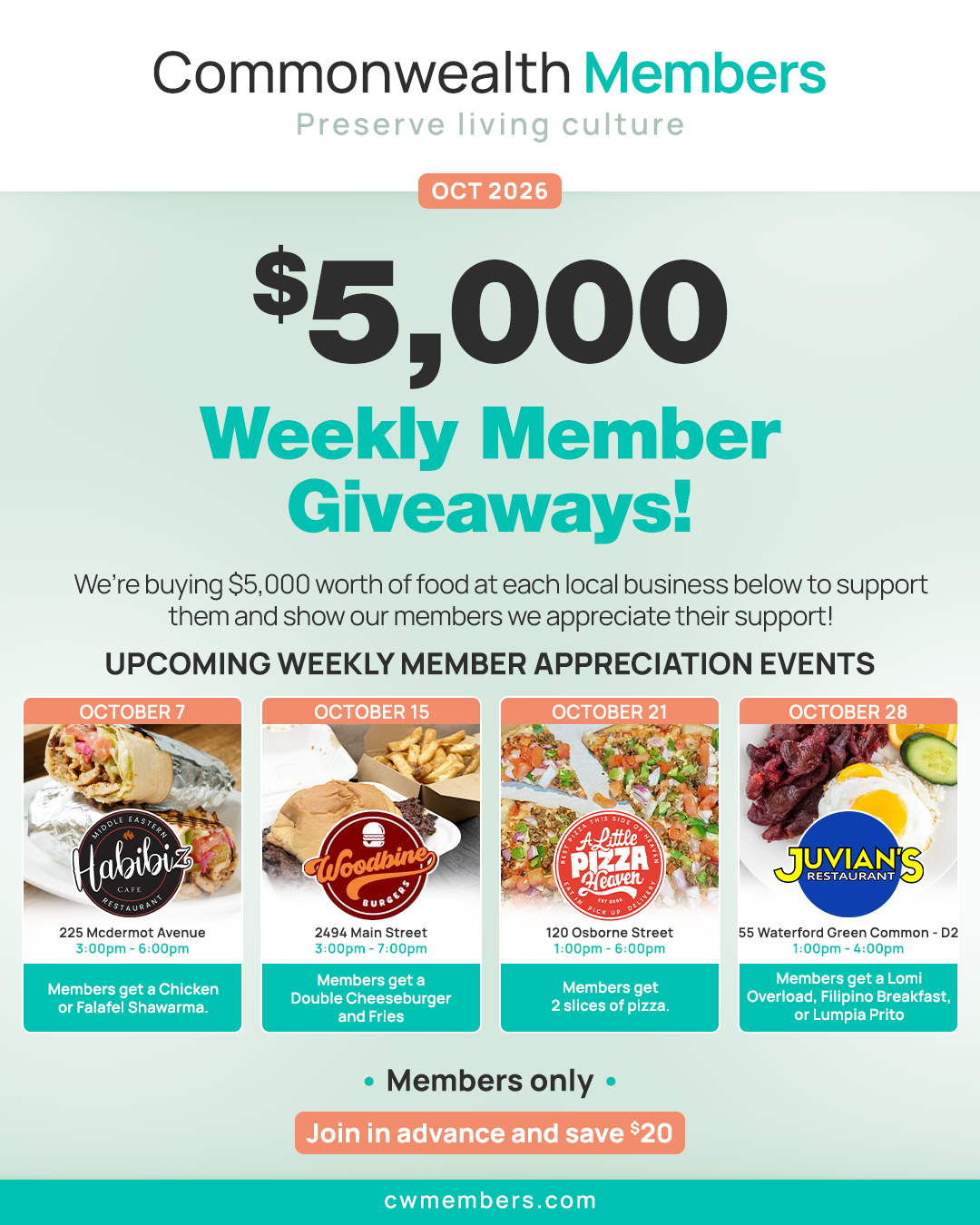 winnipeg events, things to do in winnipeg, free food winnipeg