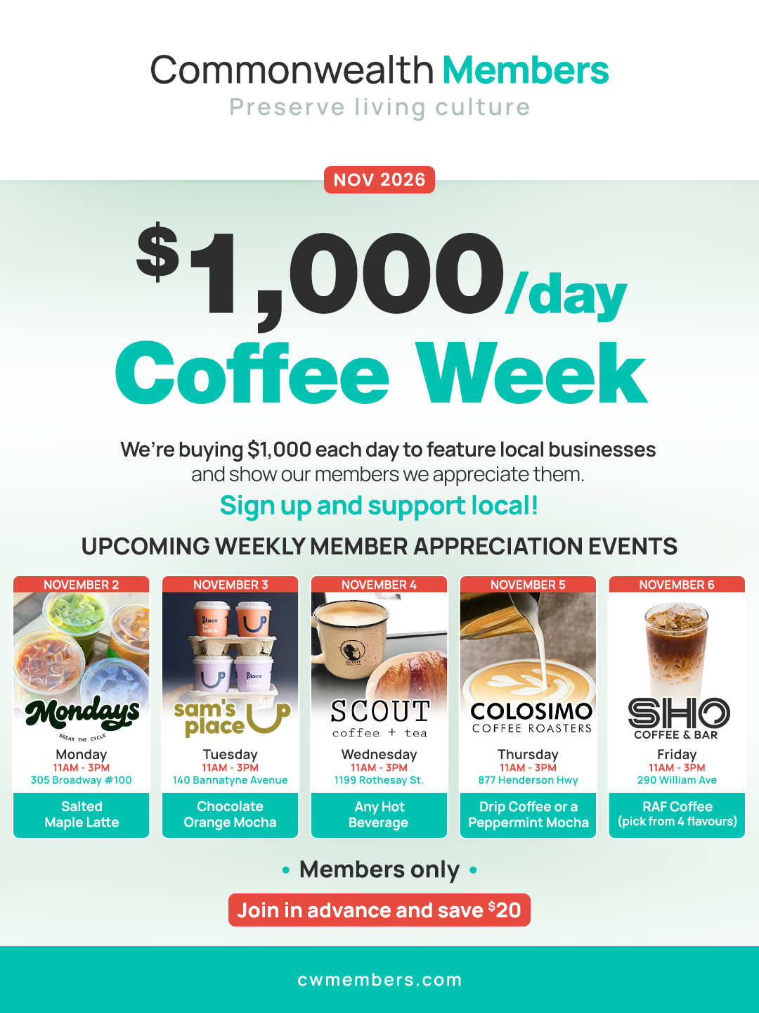 winnipeg events, things to do in winnipeg, free food winnipeg