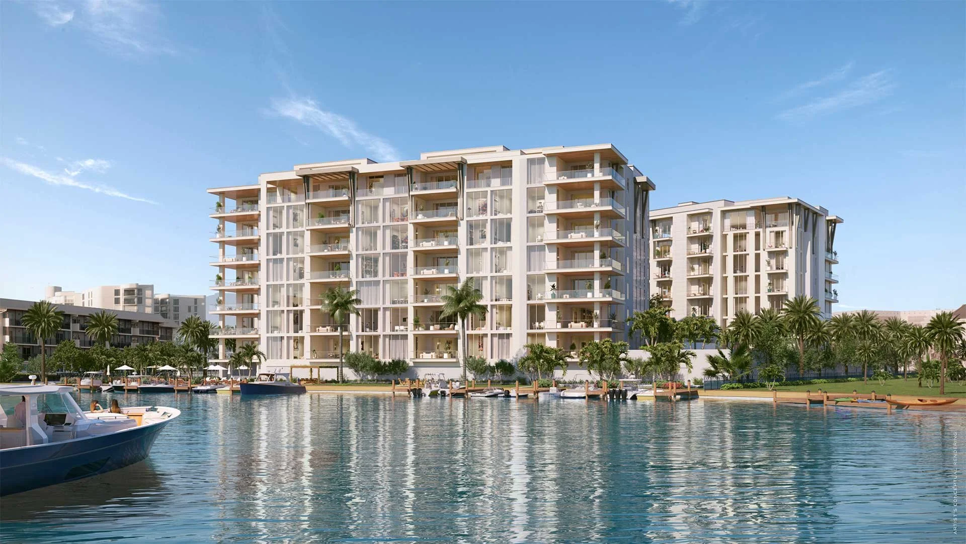 Marina-side view