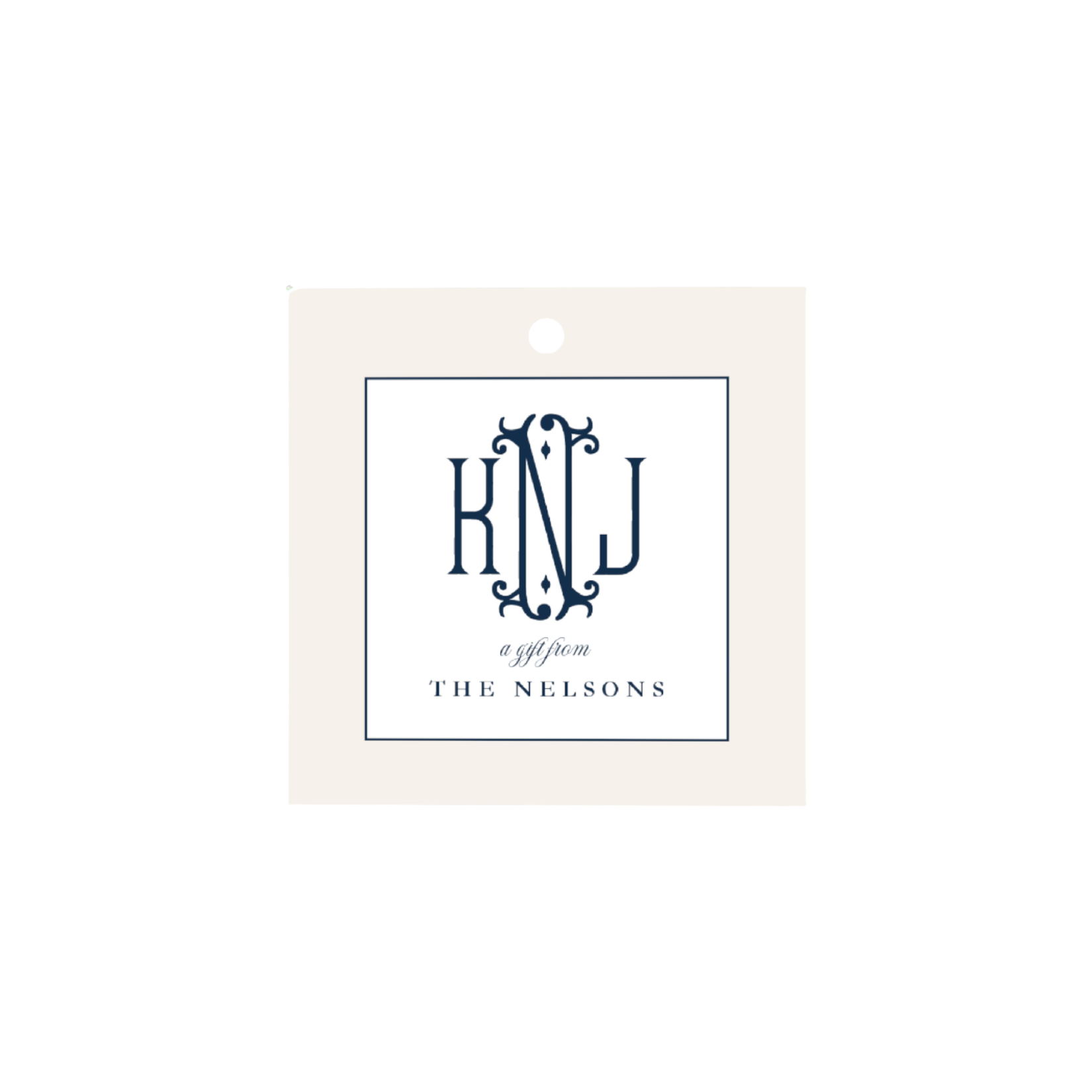 The Monogram Square Gift Tag