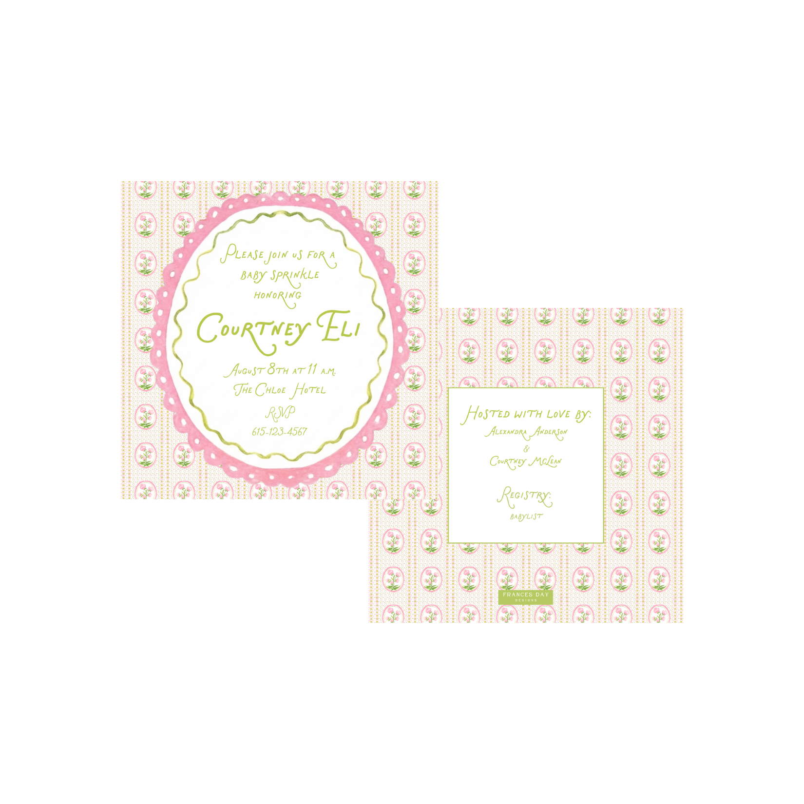 The Garden Medallion Square Invitation