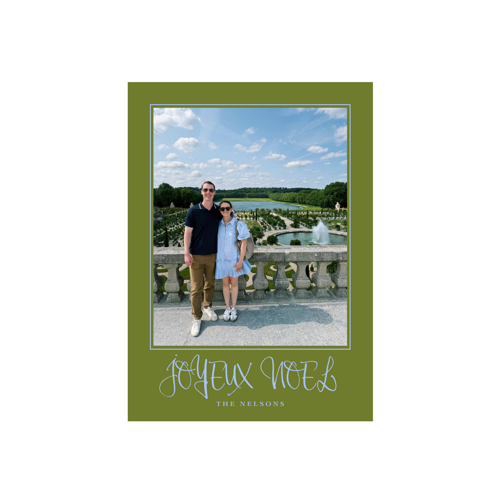 The Joyeux Noel Vertical Card