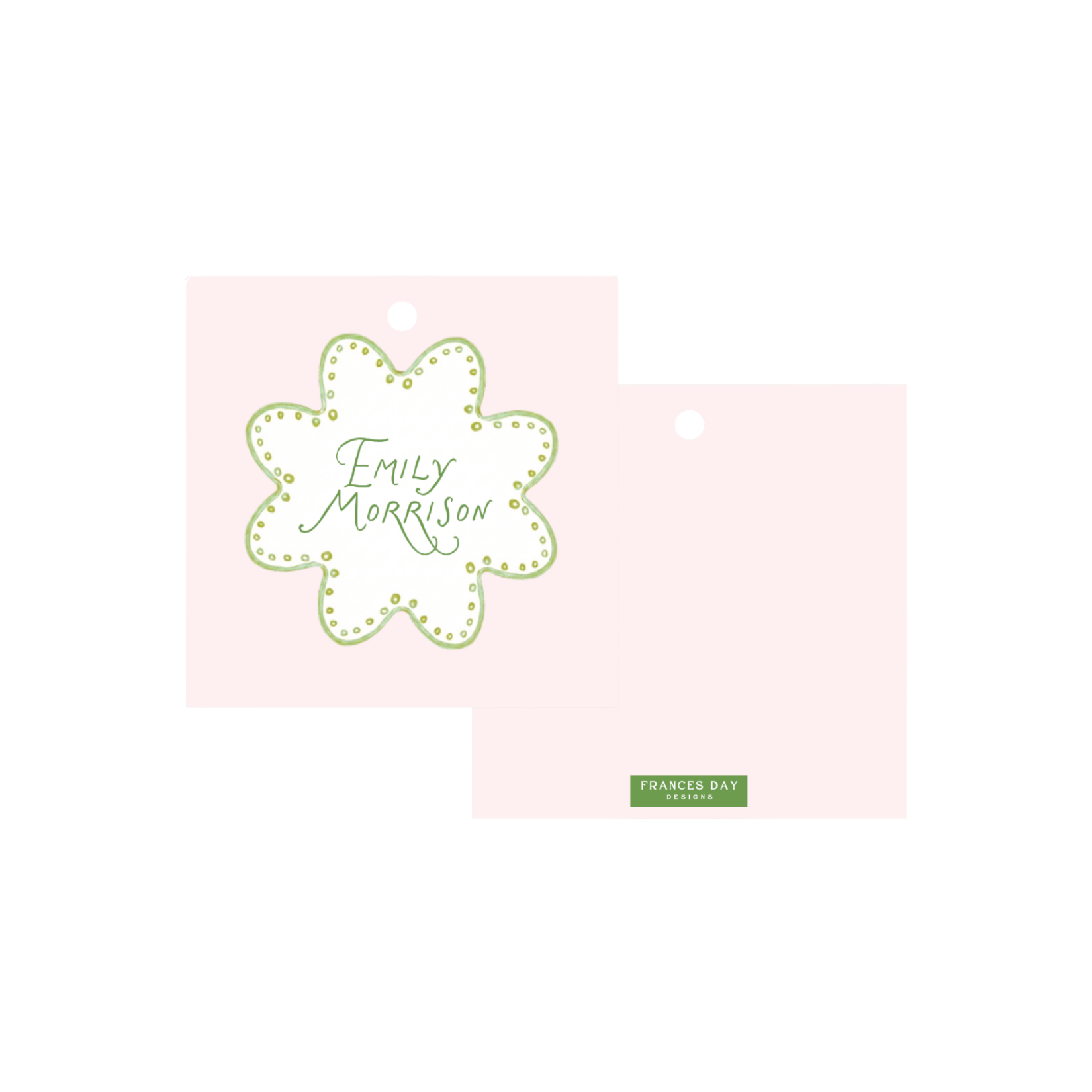 The Bubble Square Gift Tag