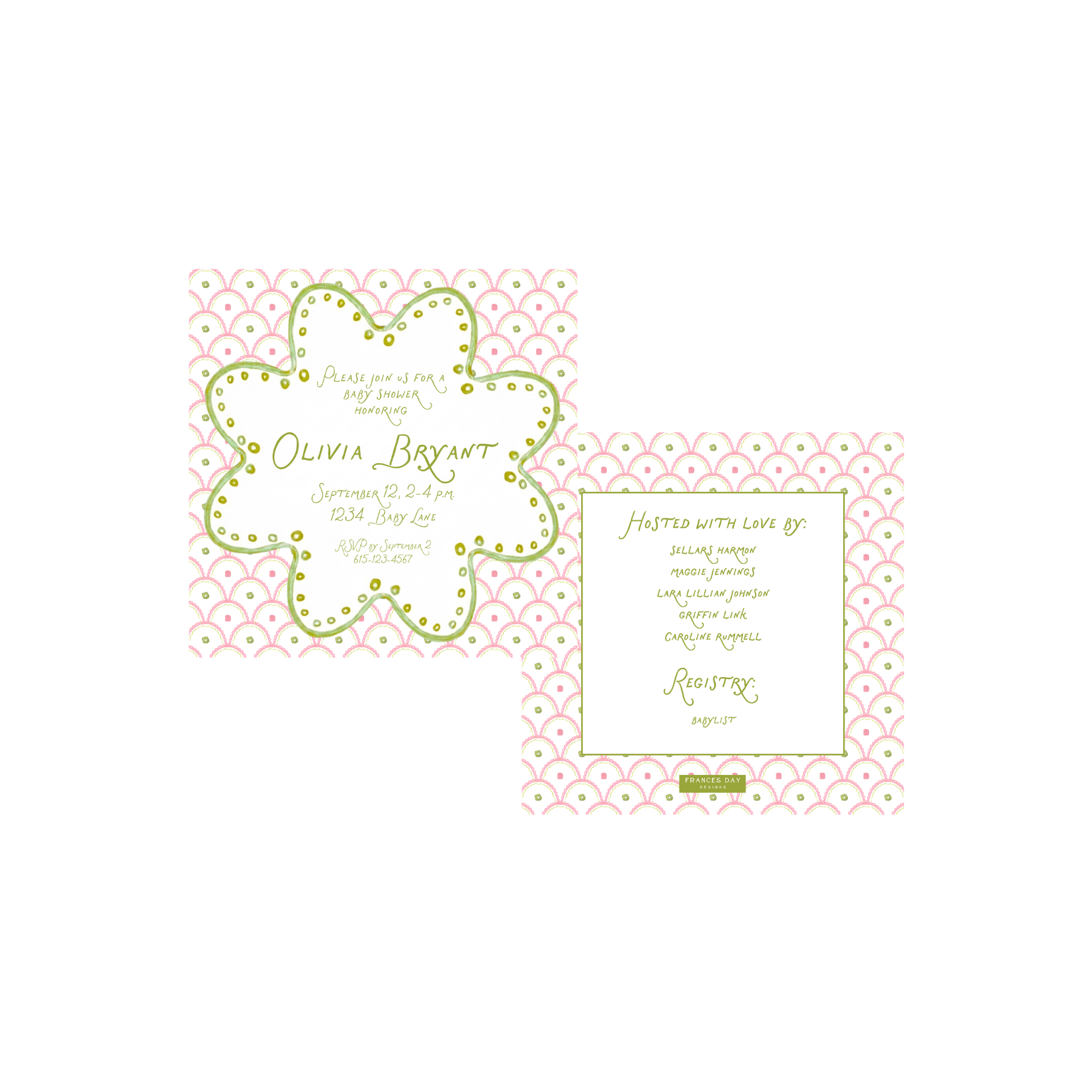 The Bubble Dot Square Invitation