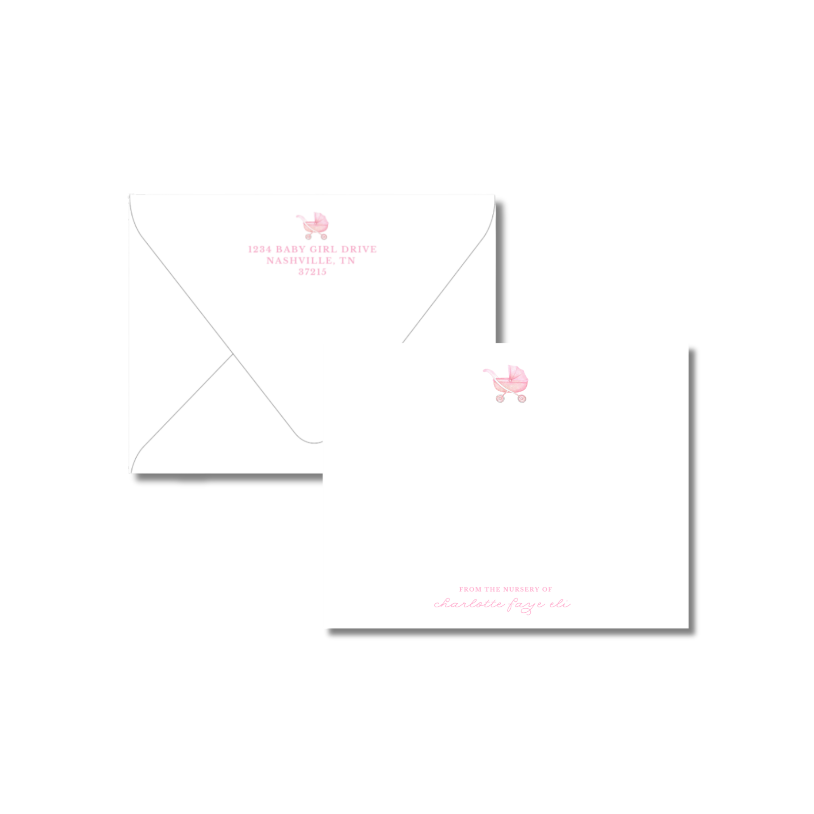 The Baby Girl Notecard