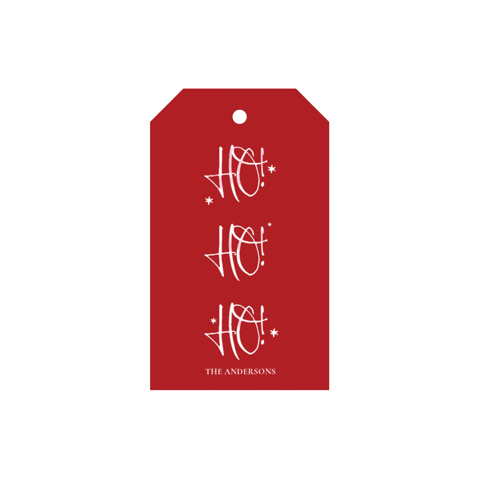 The Santa Rectangle Gift Tag