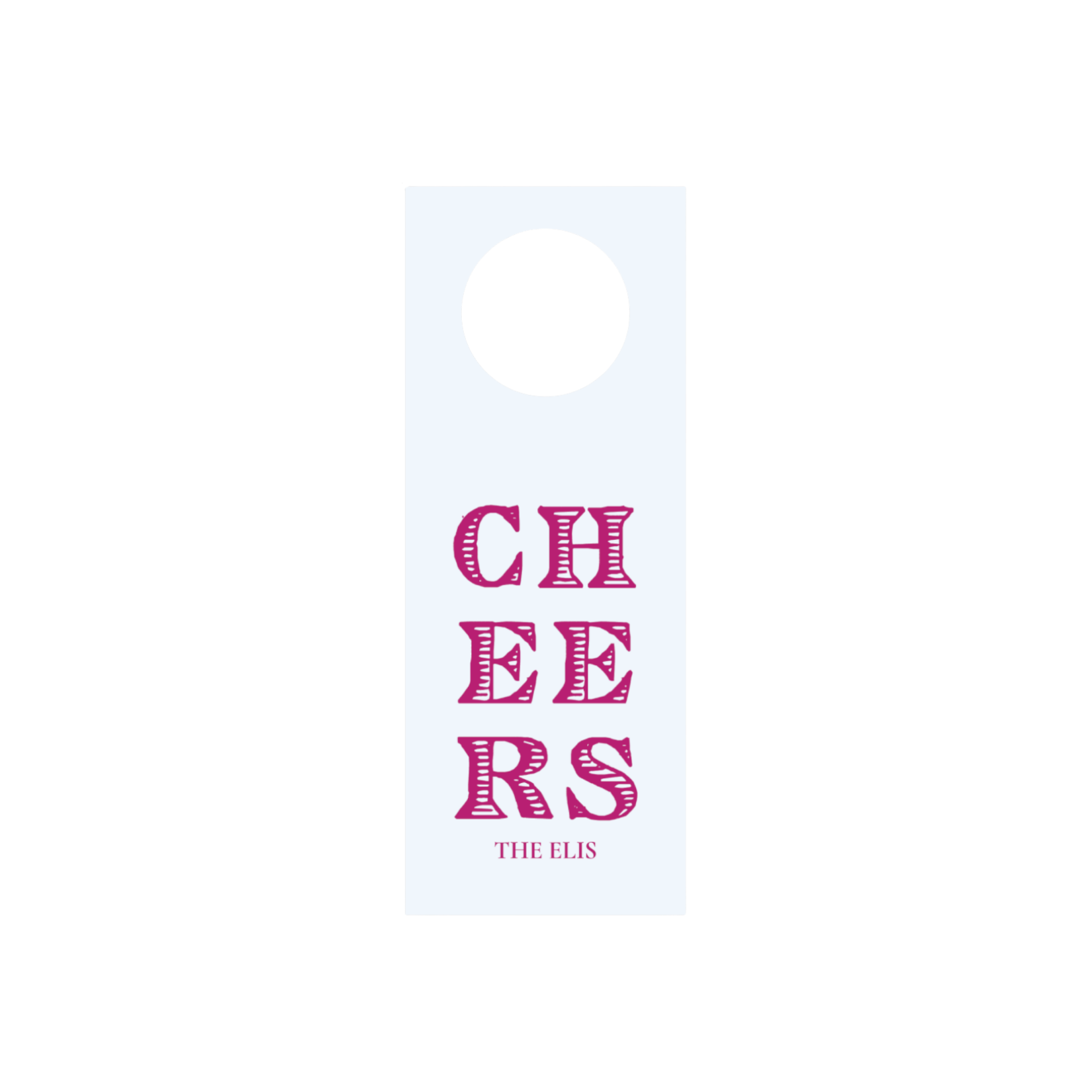The Cheers Wine Tag