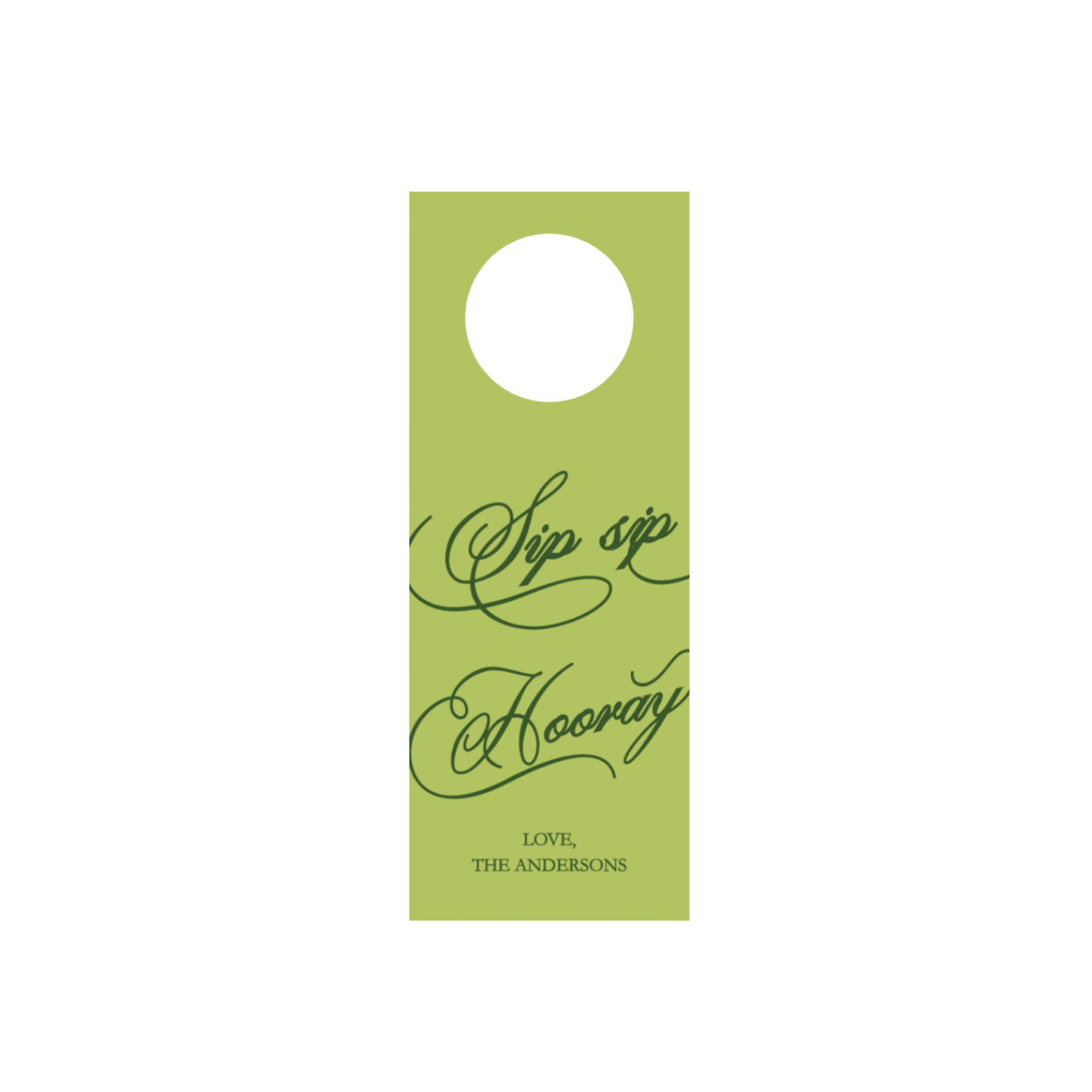 The Sip Sip Wine Tag