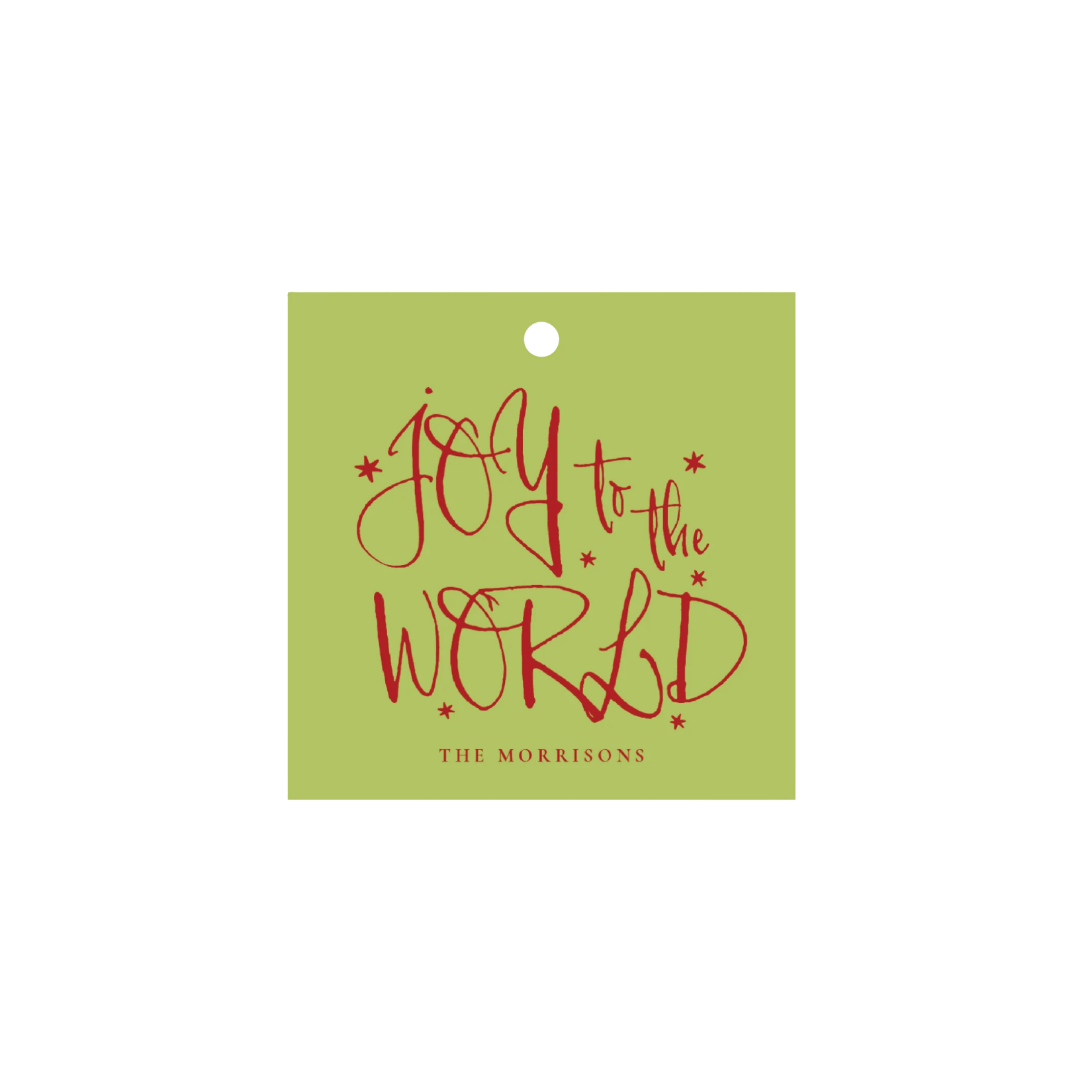 The Joyful Square Gift Tag