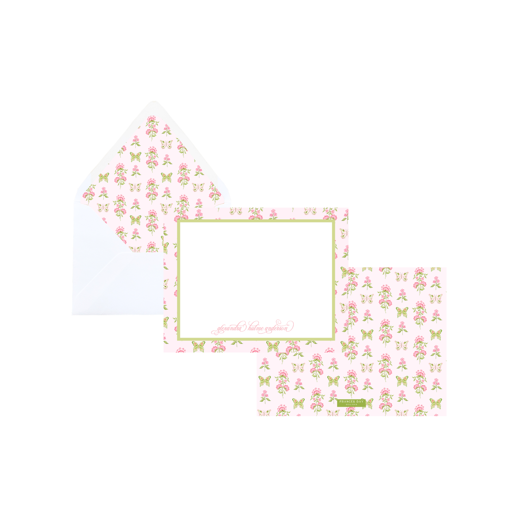 The Flutter Garden Notecard