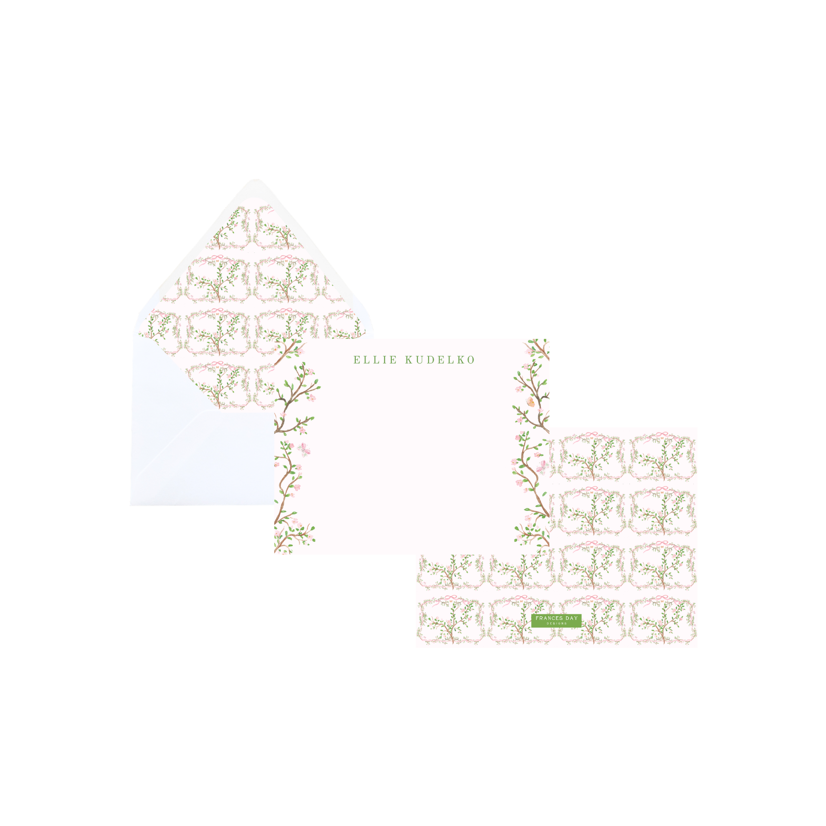 The Pink Chinoiserie Notecard