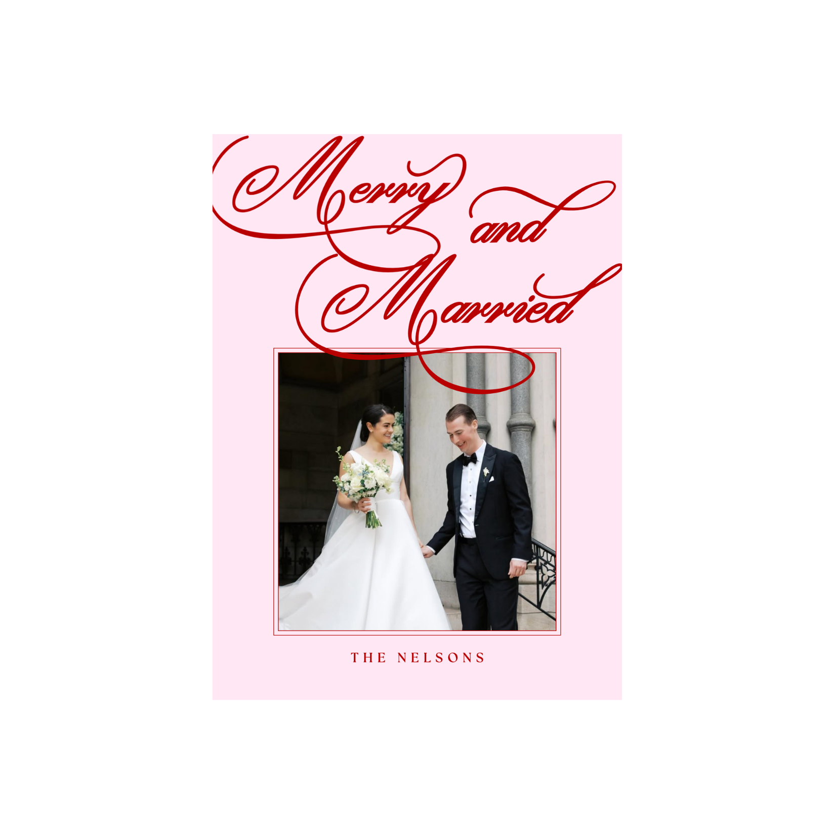 The Married Christmas Vertical Card