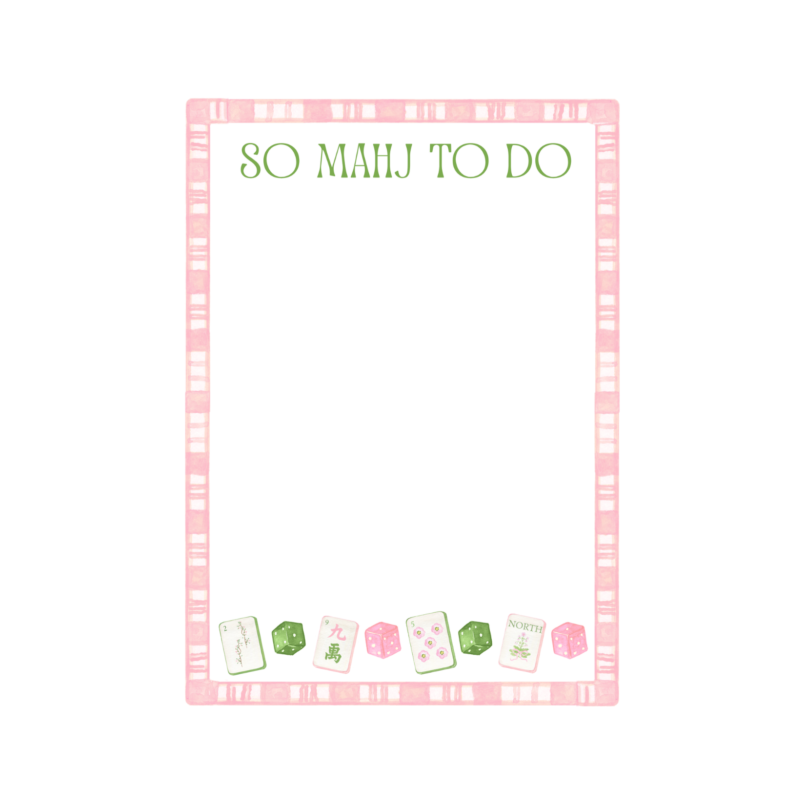 The Mahjong Notepad