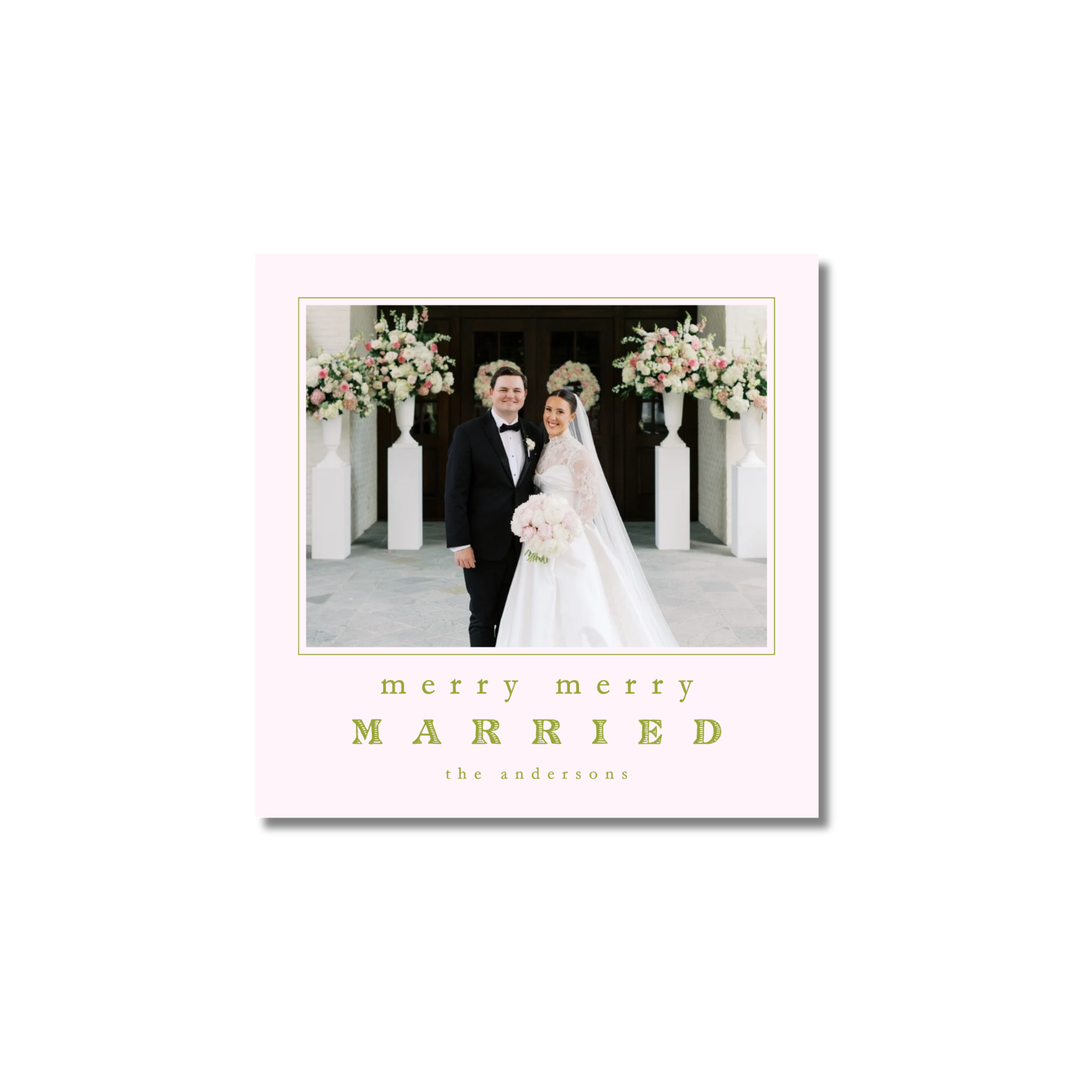 The Married Christmas Square Card