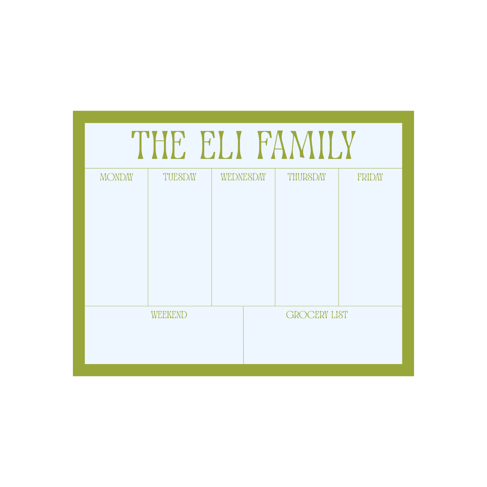 The Jumbo Weekly Notepad