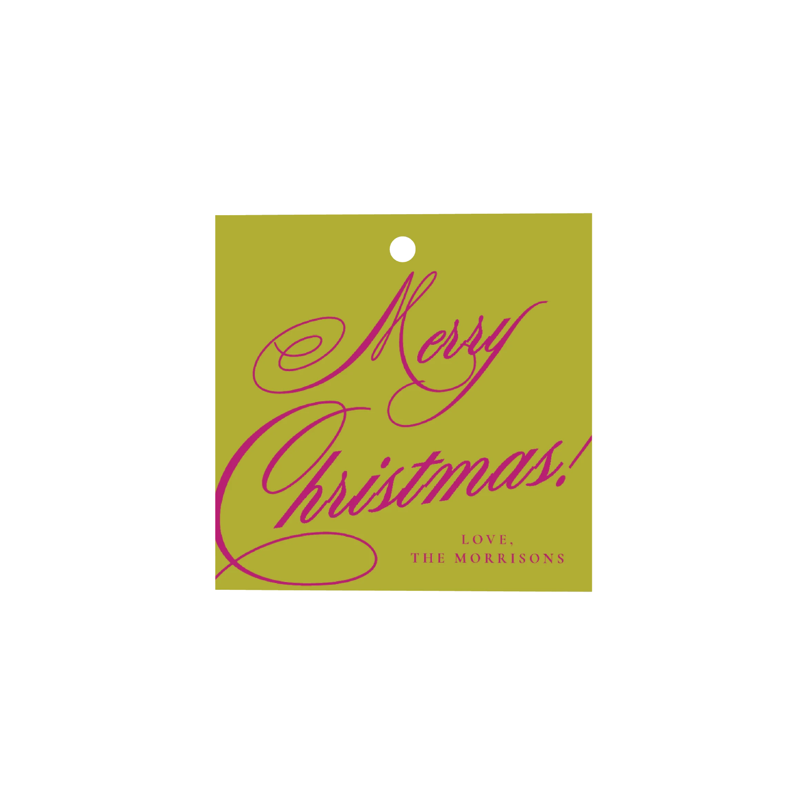 The Merry Square Gift Tag