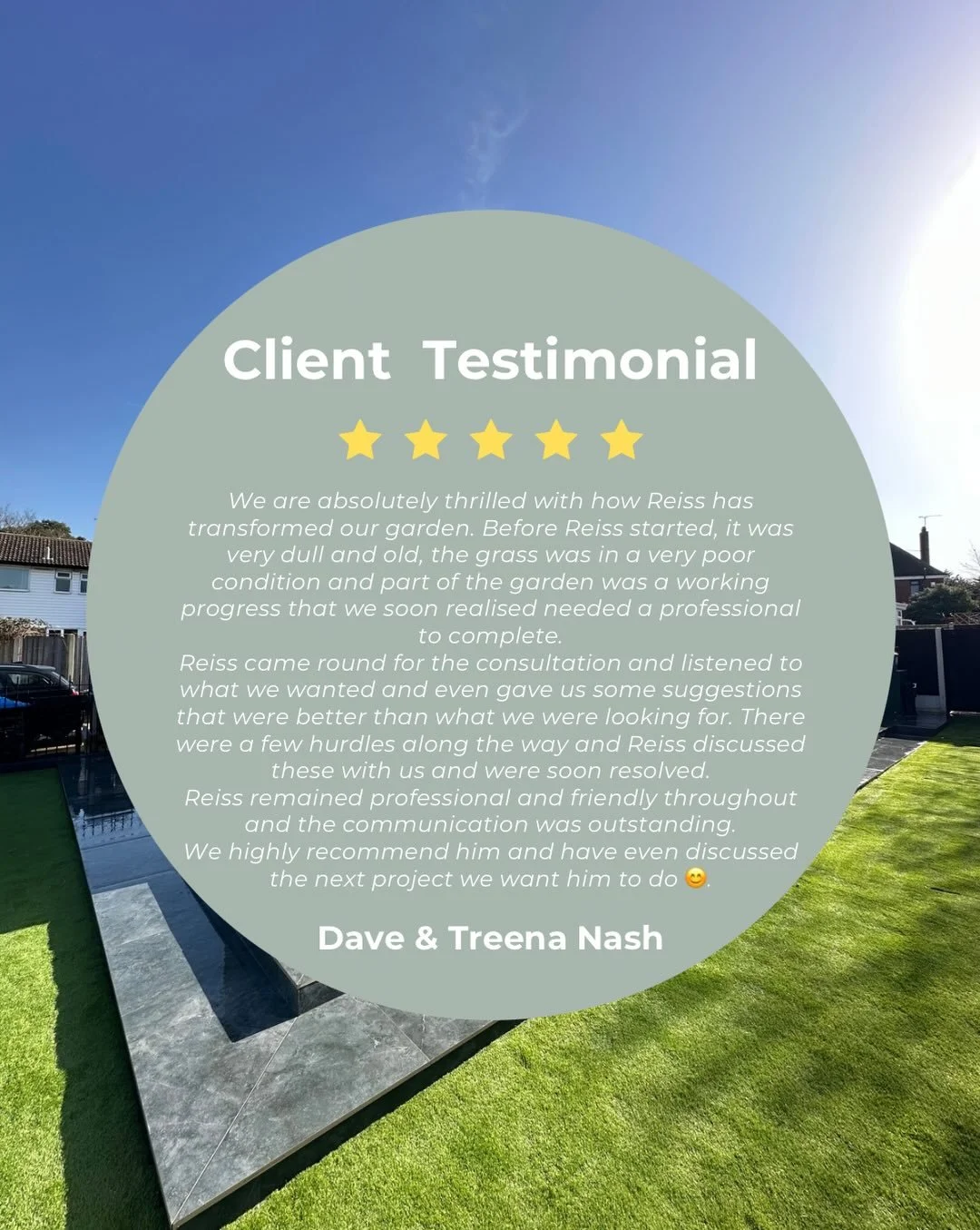 🌊Nothing beats a happy customer. ⭐️

Thank you for the amazing review &ndash; we really appreciate the support!

Ready to transform your garden? Get in touch today. 🌿📩
