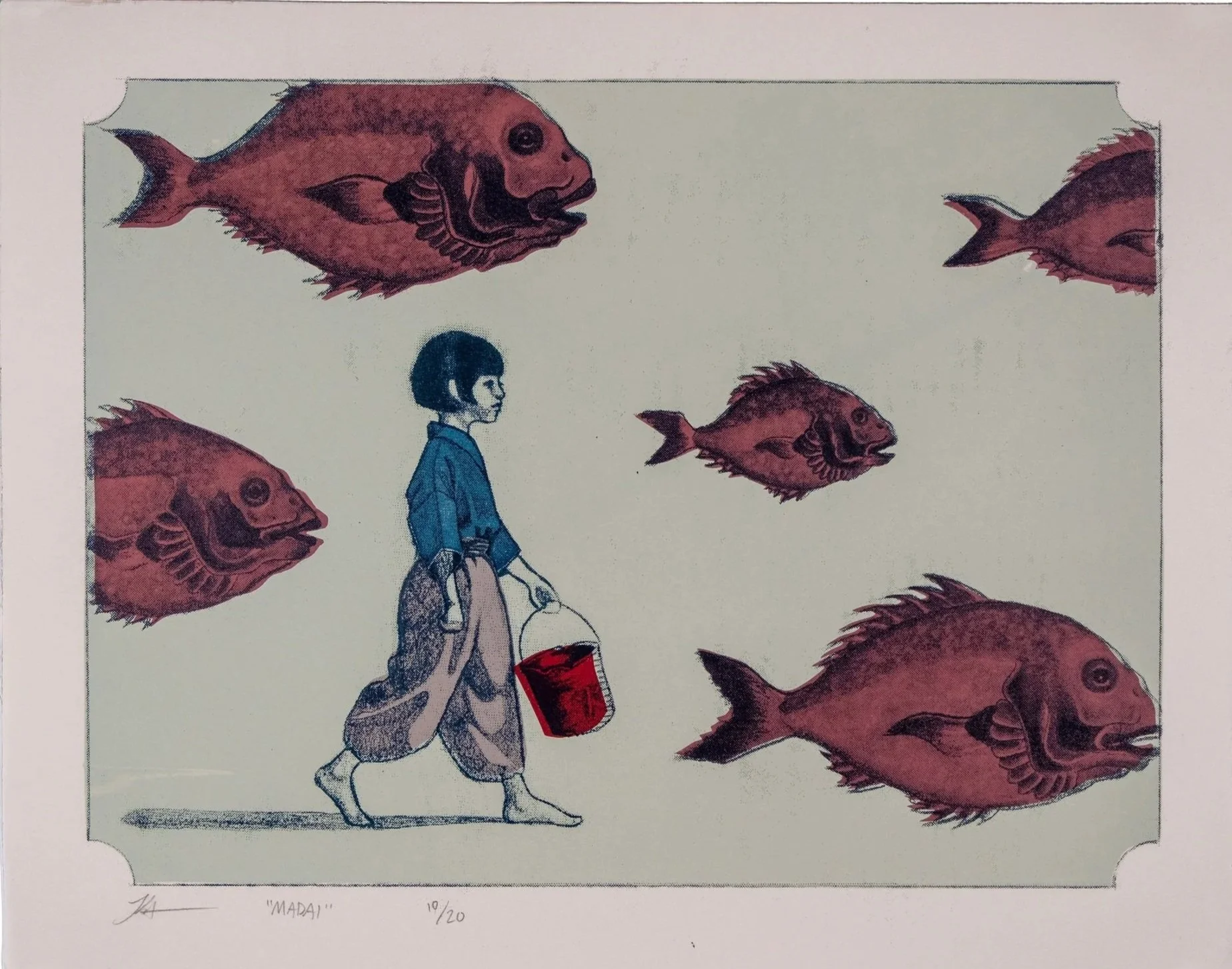 Madai,  15x11", screenprint, 2025
